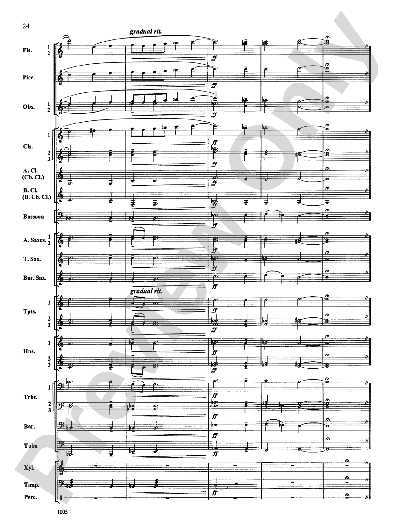 Reverence for Life: Concert Band Conductor Score & Parts
