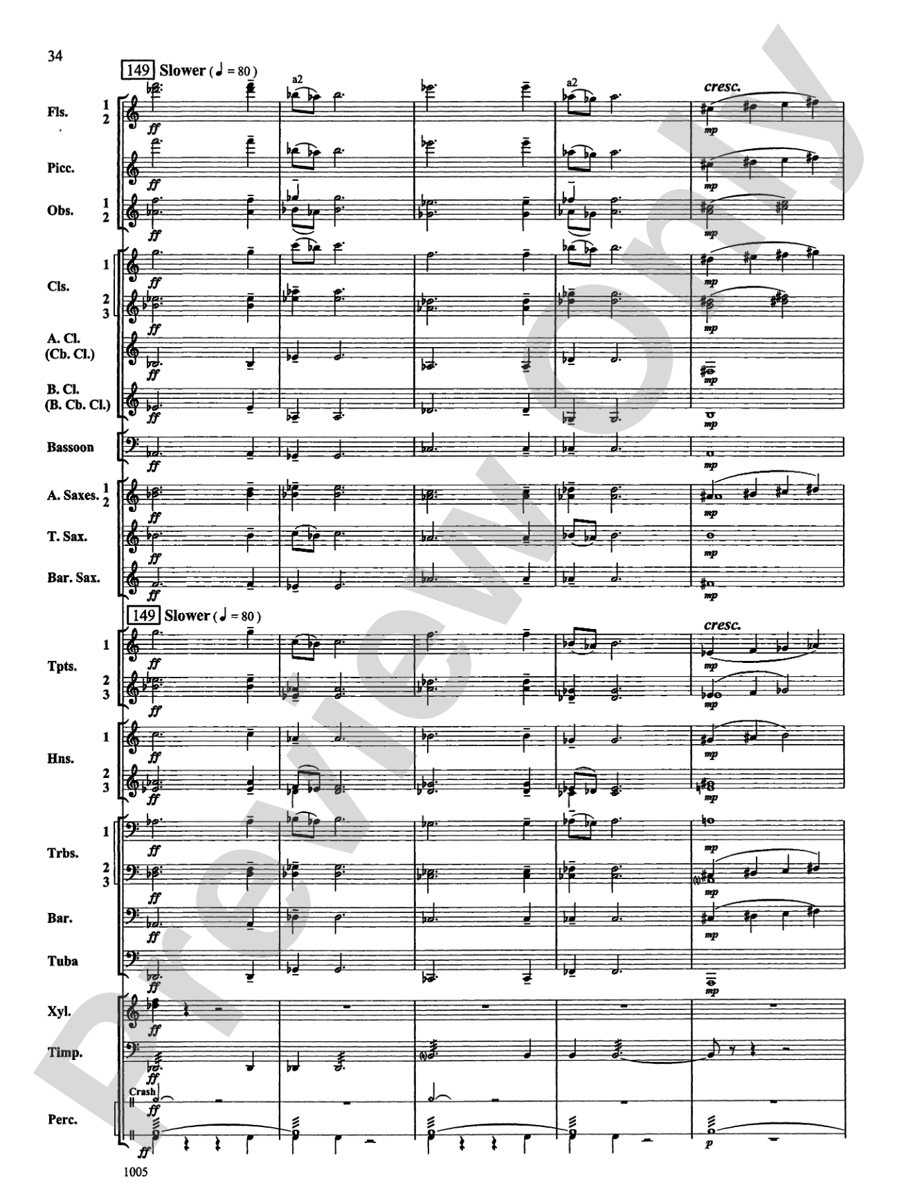 Reverence for Life: Concert Band Conductor Score & Parts