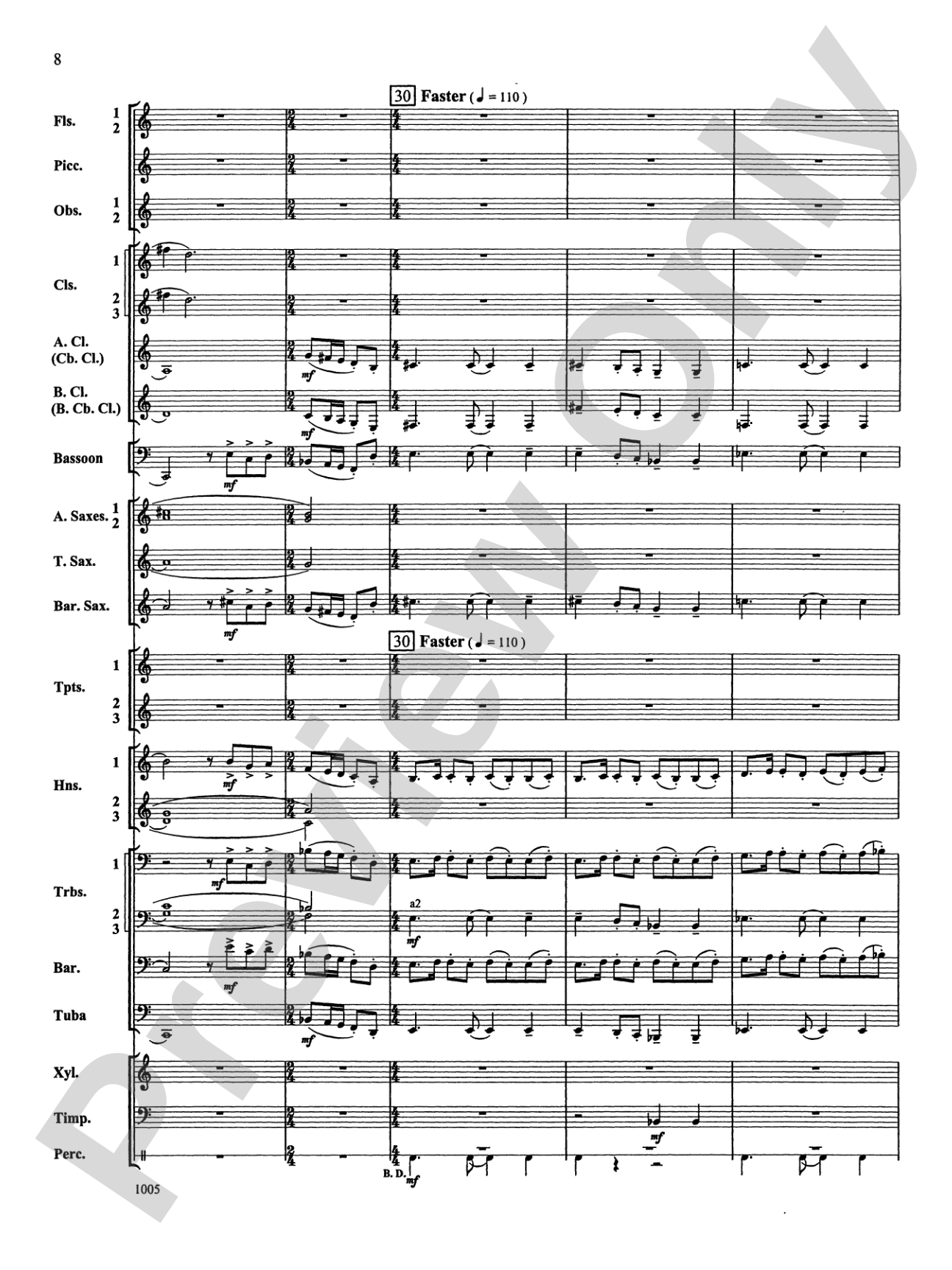 Reverence for Life: Concert Band Conductor Score & Parts