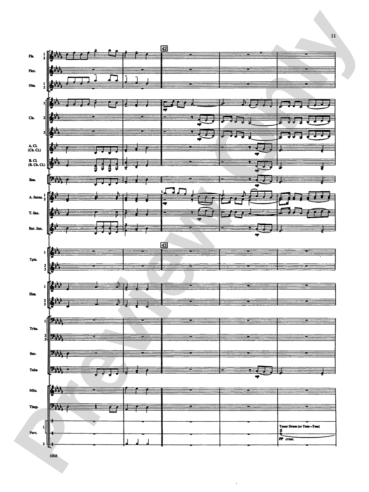 Spoon River Variations: Concert Band Conductor Score & Parts