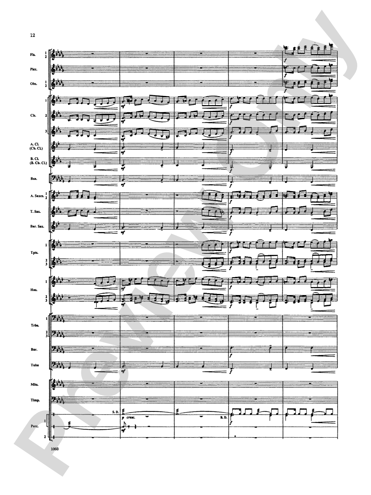Spoon River Variations: Concert Band Conductor Score & Parts