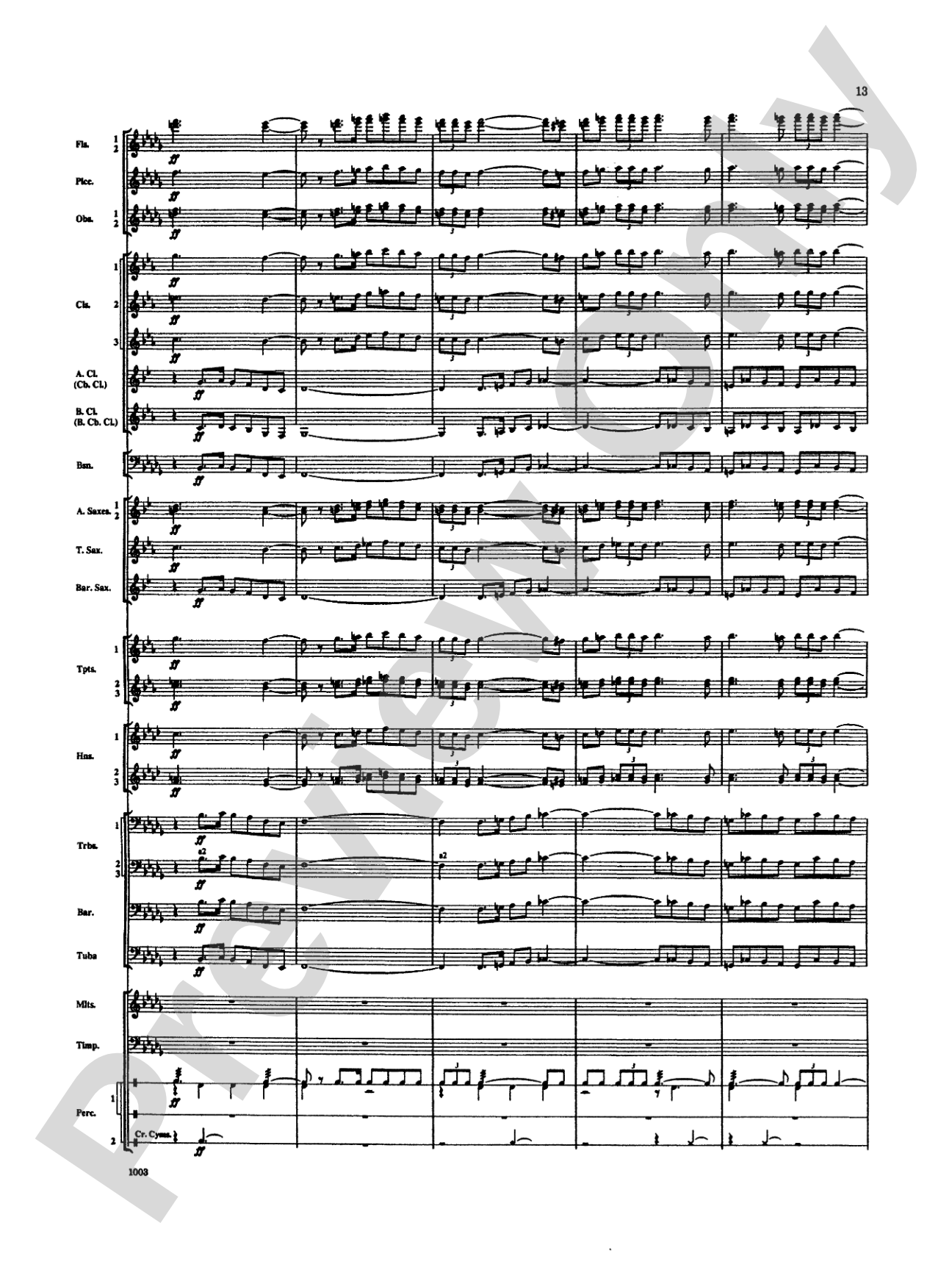 Spoon River Variations: Concert Band Conductor Score & Parts