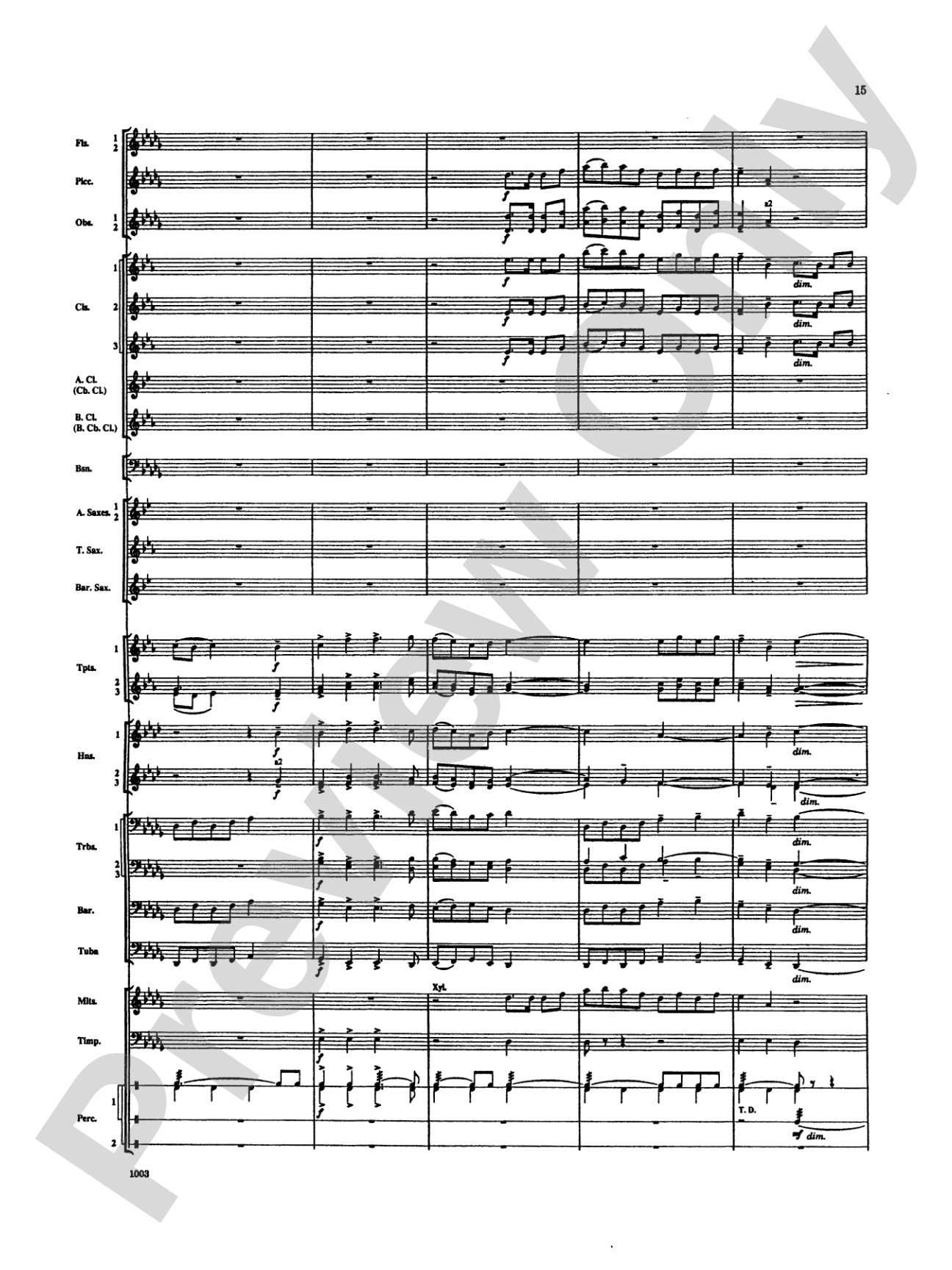 Spoon River Variations: Concert Band Conductor Score & Parts