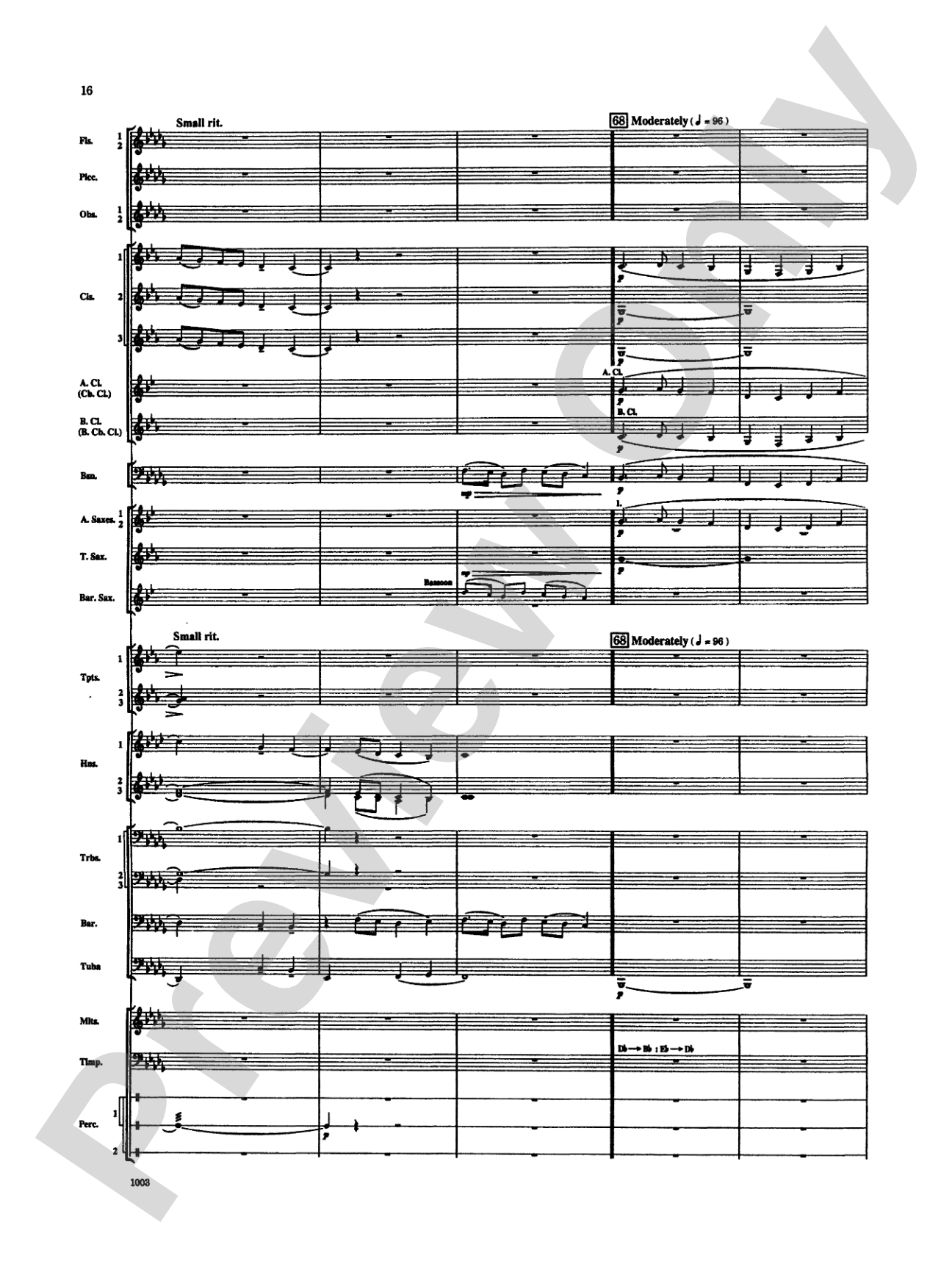 Spoon River Variations: Concert Band Conductor Score & Parts