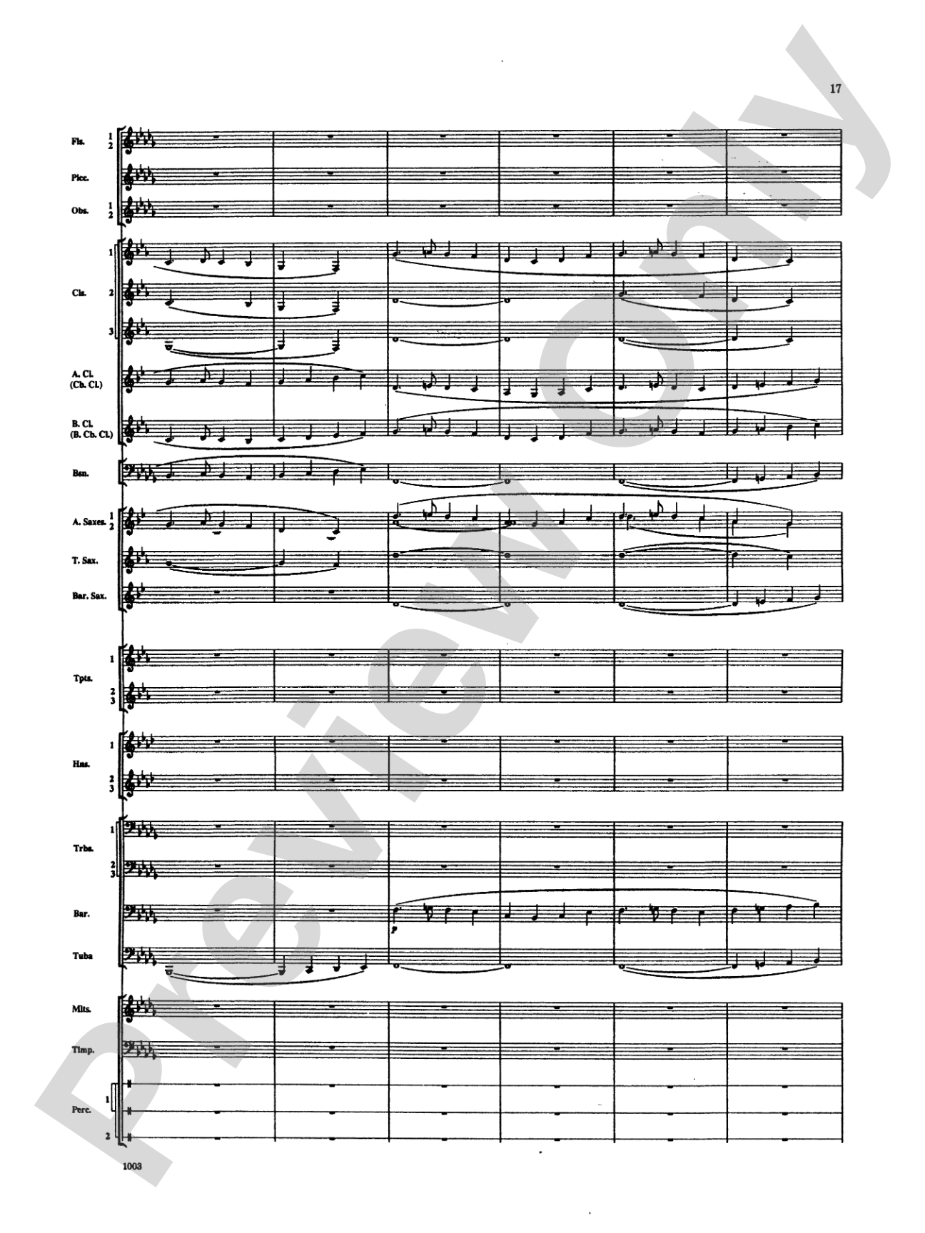 Spoon River Variations: Concert Band Conductor Score & Parts