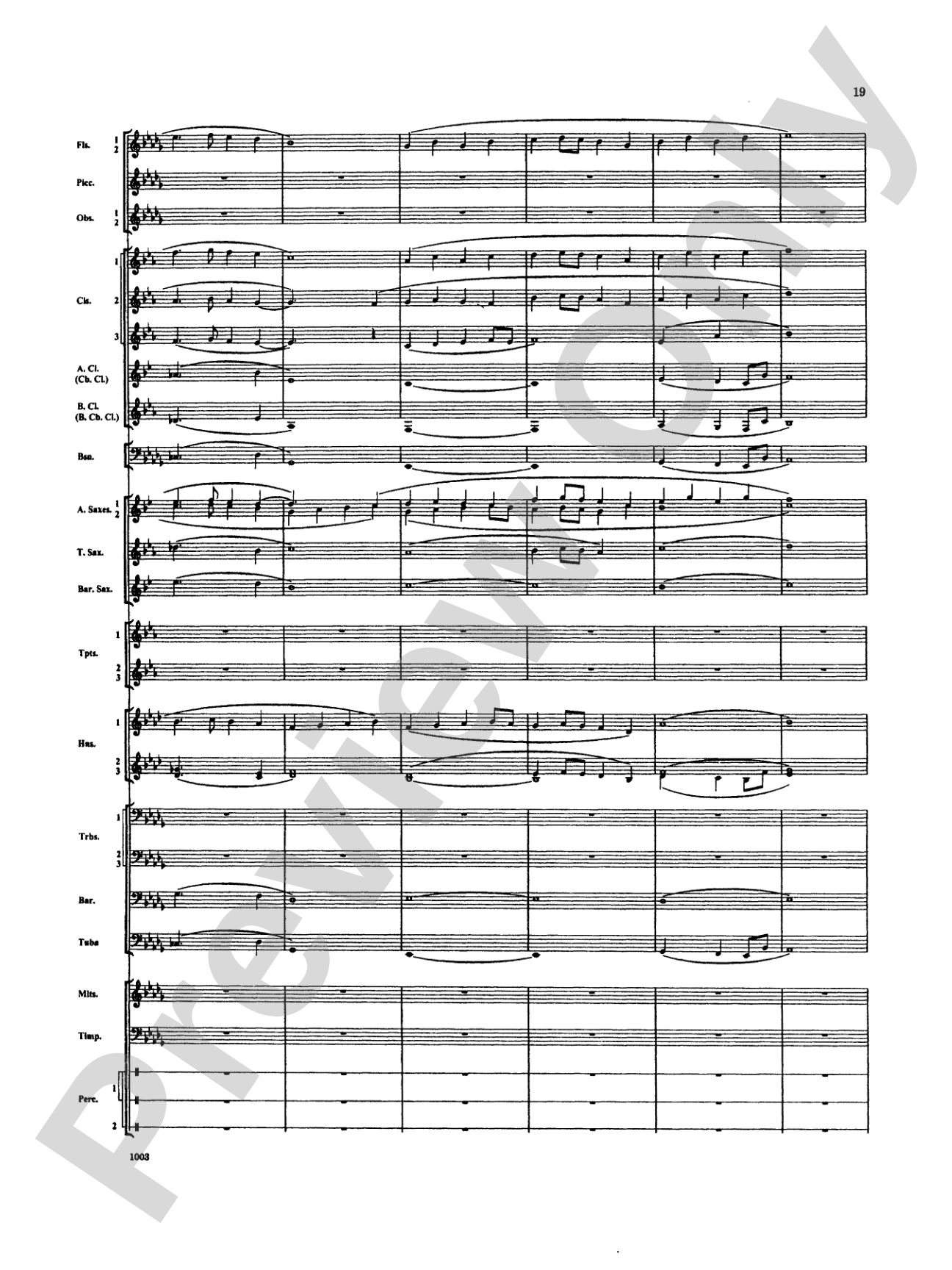 Spoon River Variations: Concert Band Conductor Score & Parts