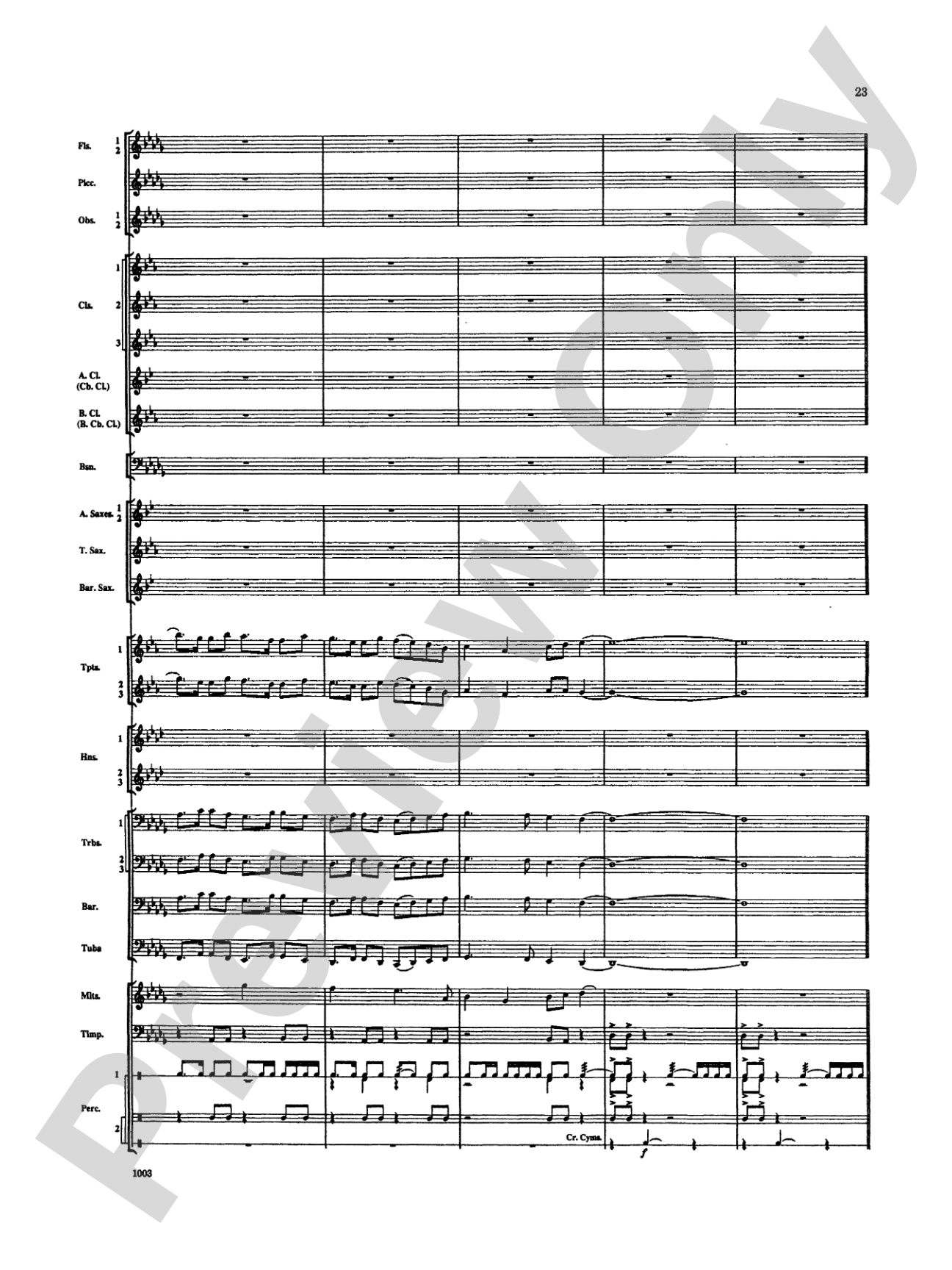 Spoon River Variations: Concert Band Conductor Score & Parts