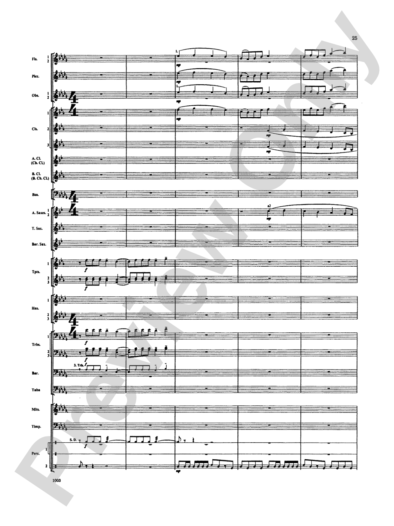 Spoon River Variations: Concert Band Conductor Score & Parts