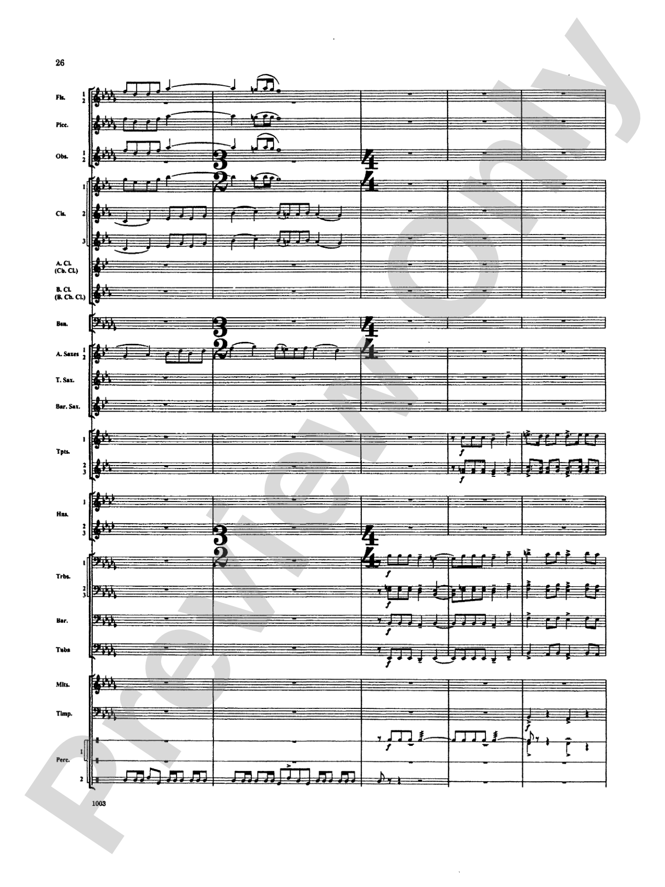 Spoon River Variations: Concert Band Conductor Score & Parts