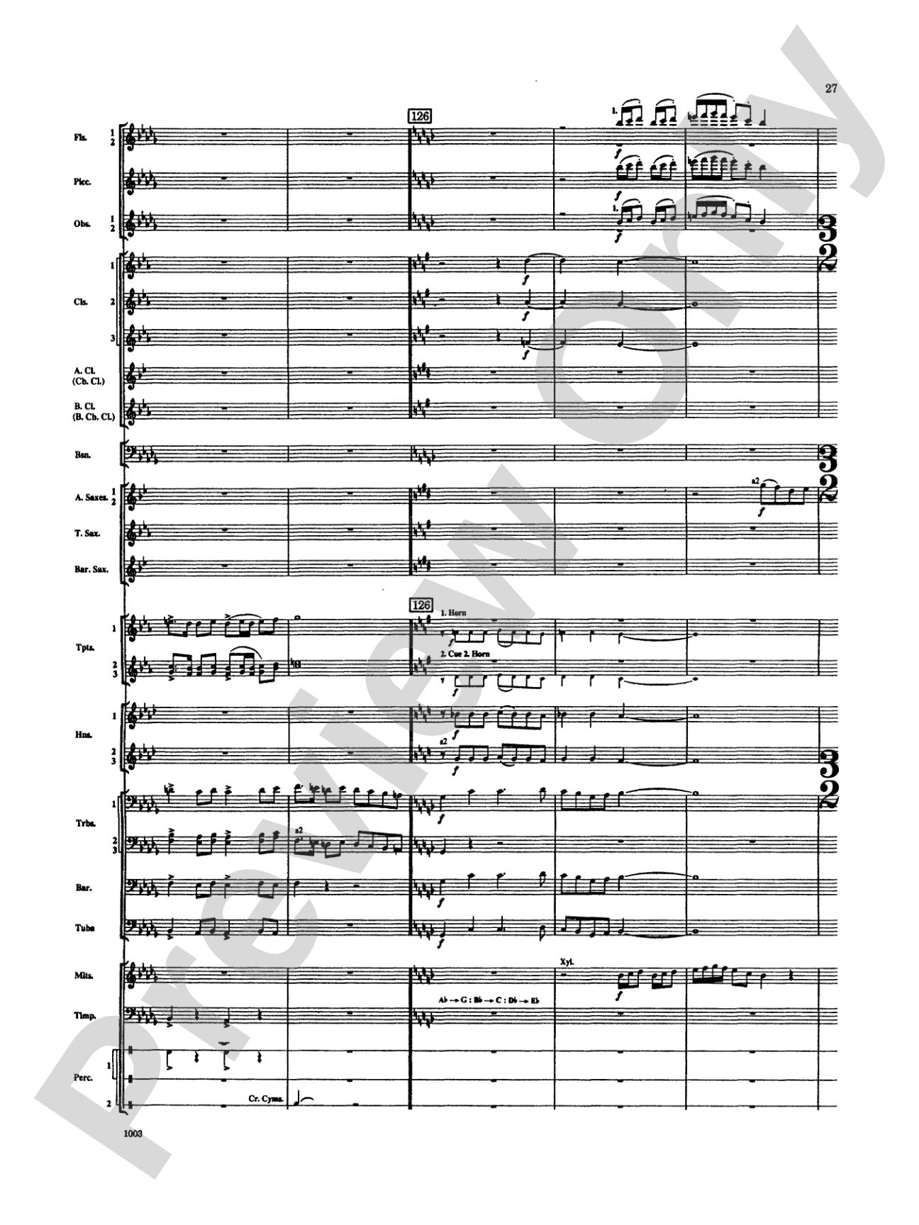Spoon River Variations: Concert Band Conductor Score & Parts