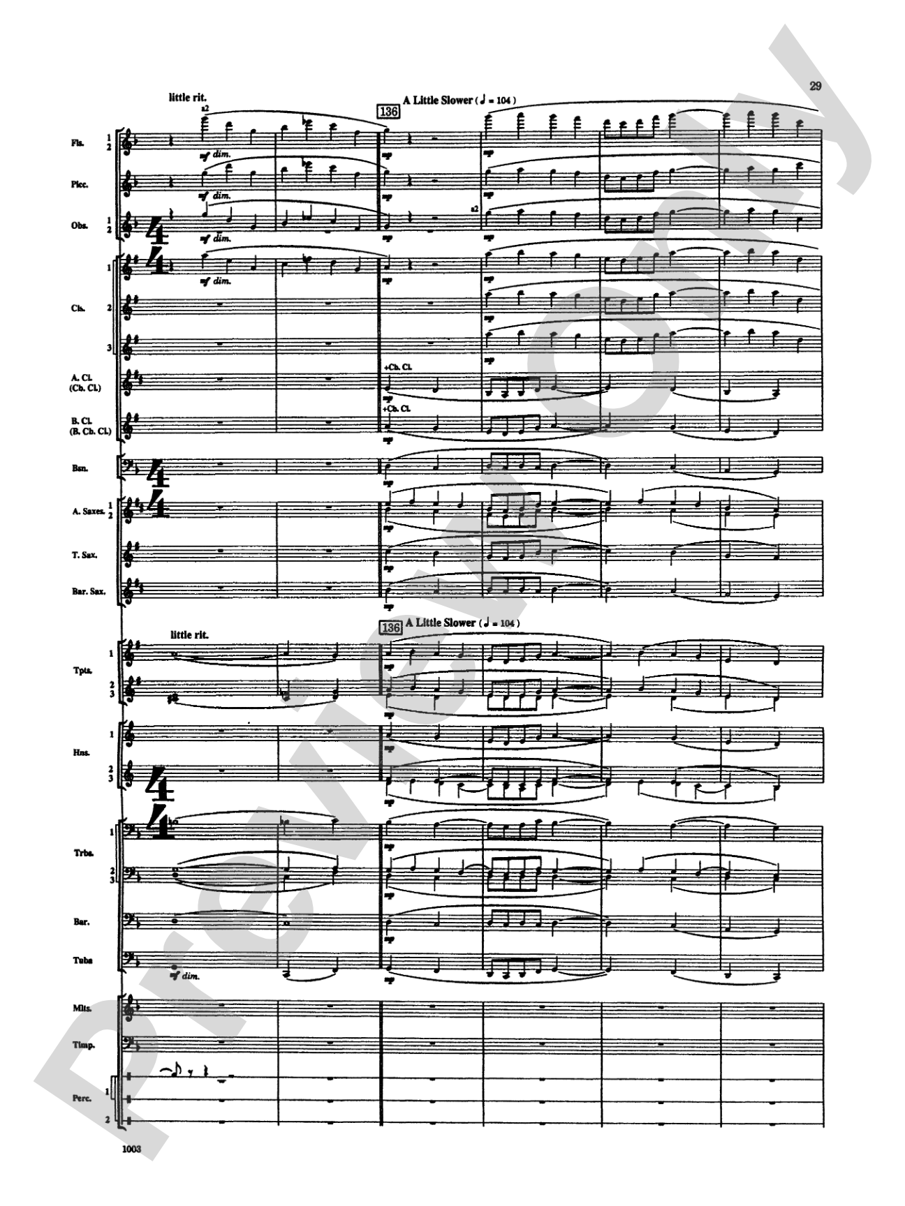 Spoon River Variations: Concert Band Conductor Score & Parts