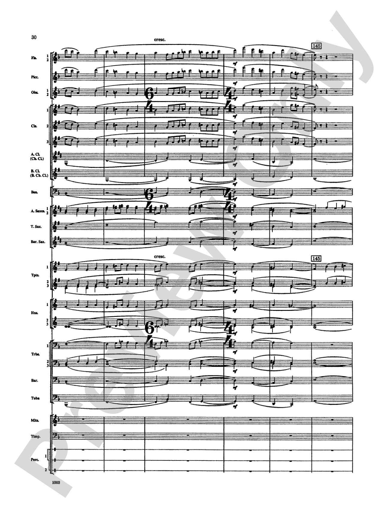 Spoon River Variations: Concert Band Conductor Score & Parts