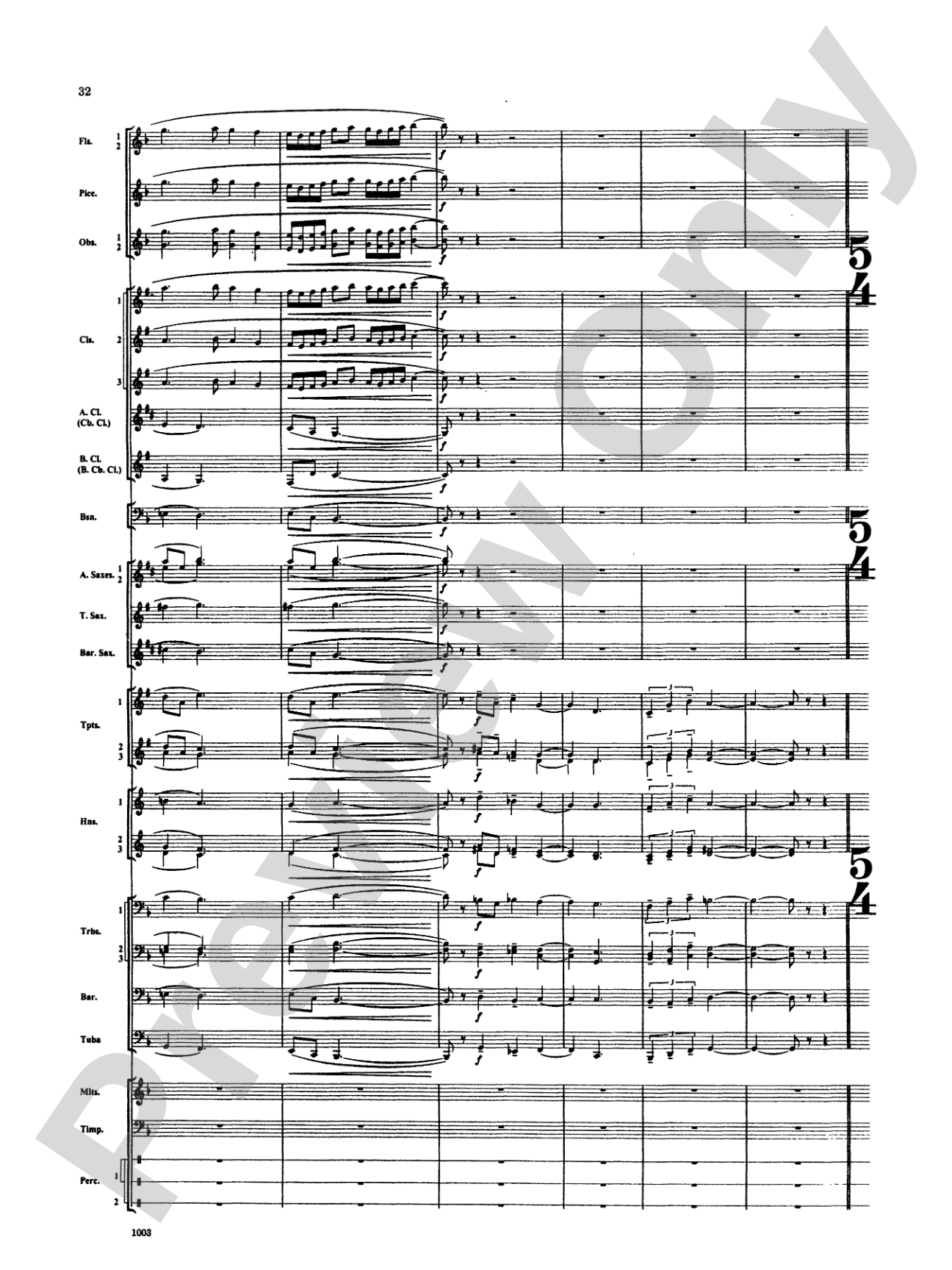 Spoon River Variations: Concert Band Conductor Score & Parts