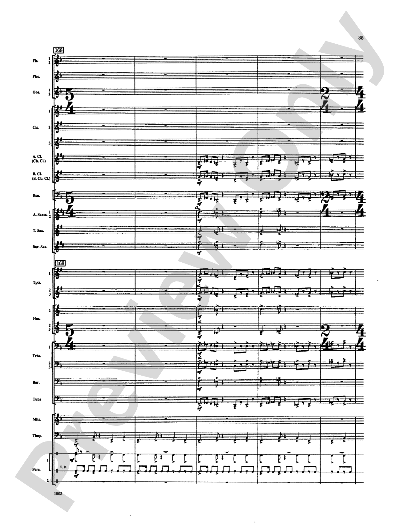 Spoon River Variations: Concert Band Conductor Score & Parts
