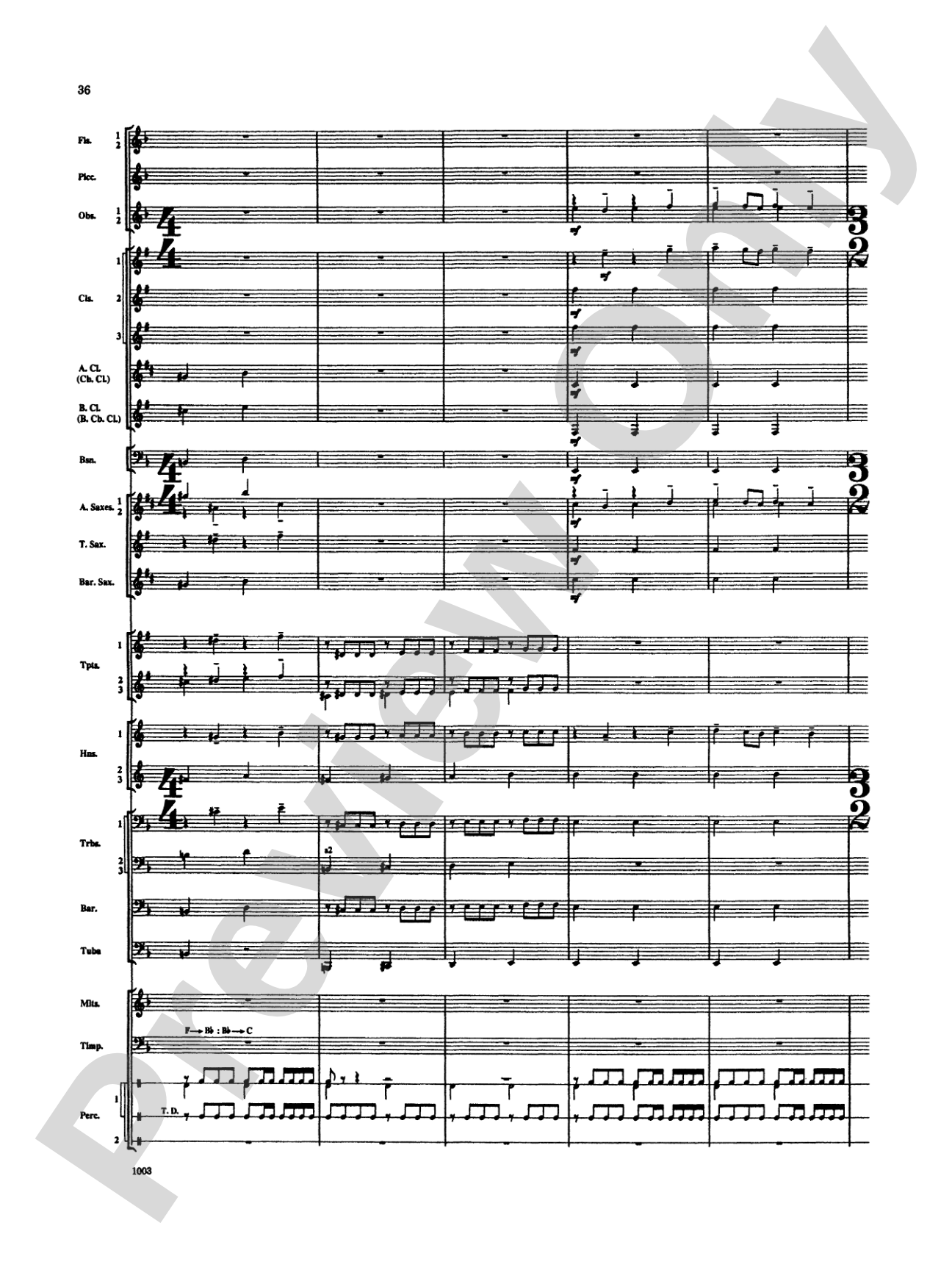 Spoon River Variations: Concert Band Conductor Score & Parts