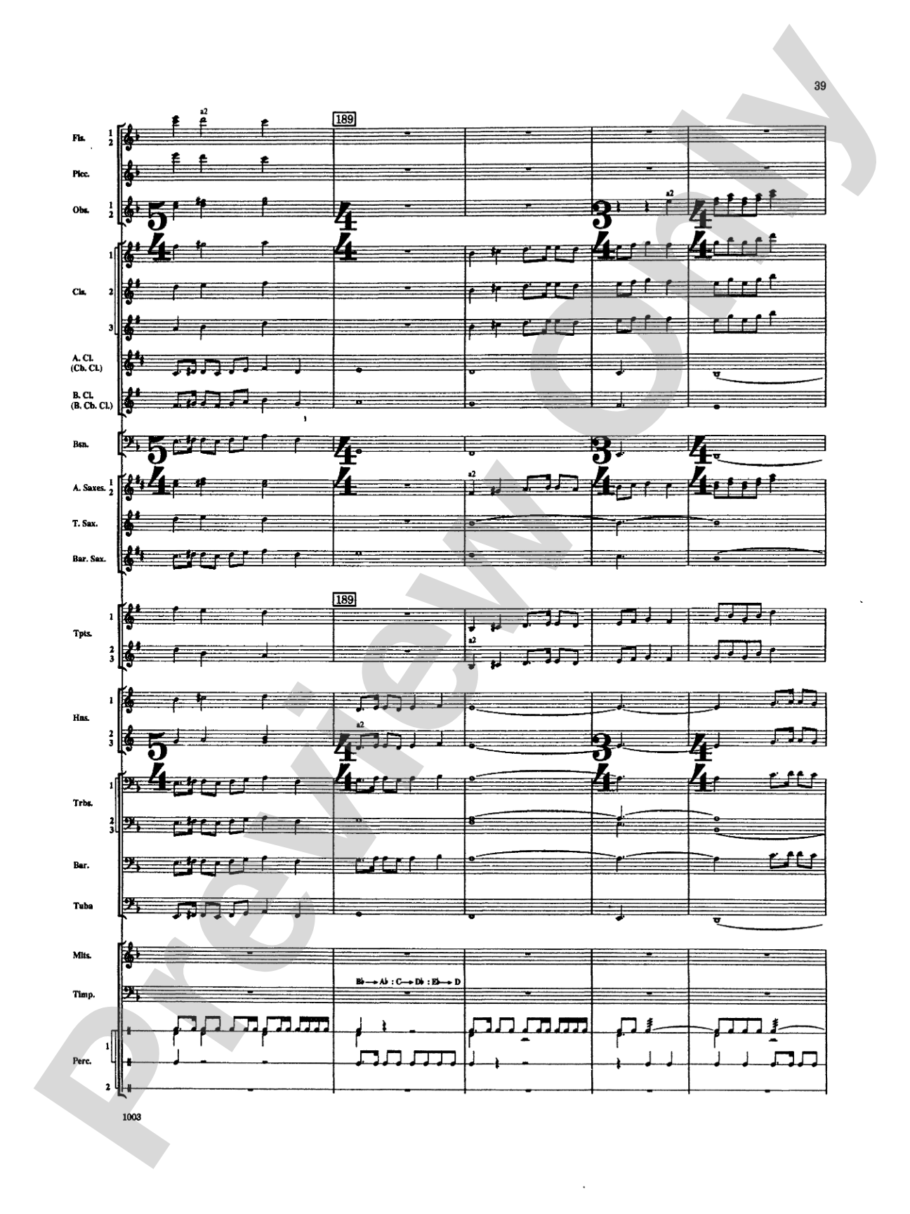 Spoon River Variations: Concert Band Conductor Score & Parts