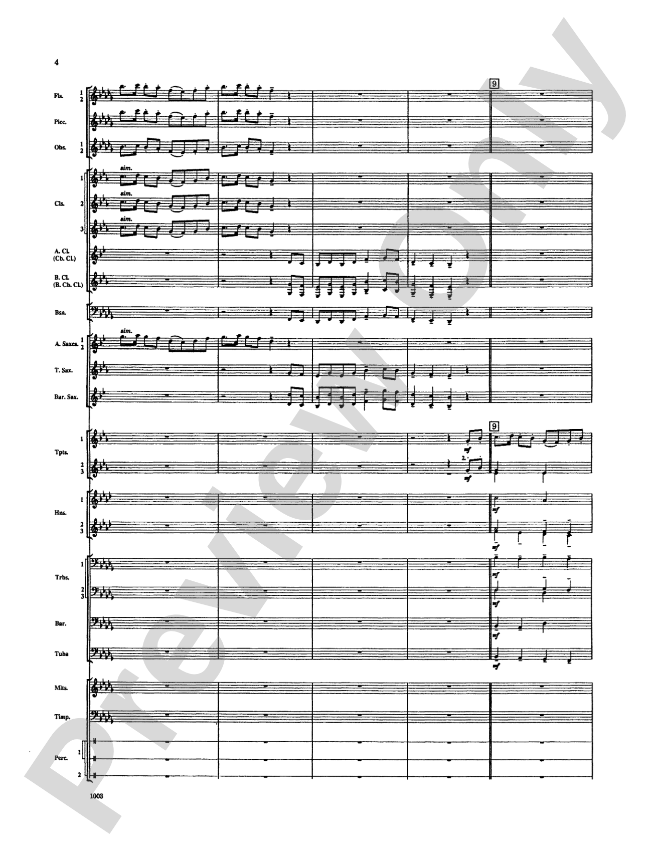 Spoon River Variations: Concert Band Conductor Score & Parts