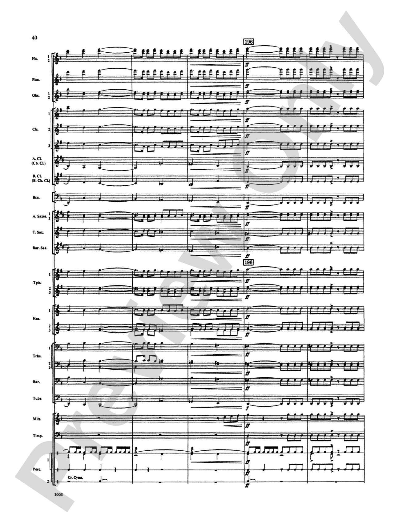 Spoon River Variations: Concert Band Conductor Score & Parts