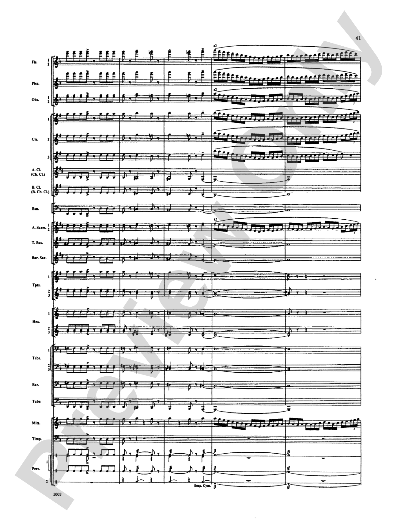 Spoon River Variations: Concert Band Conductor Score & Parts
