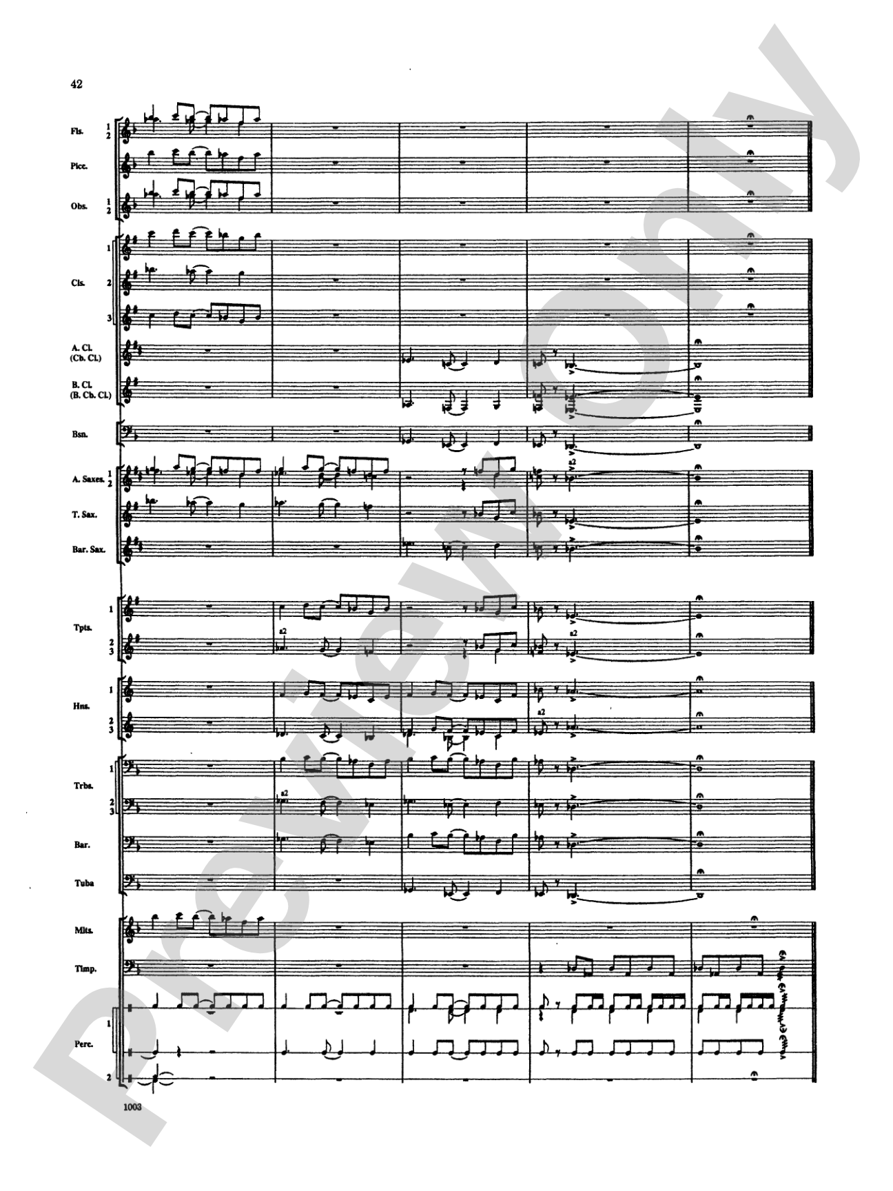 Spoon River Variations: Concert Band Conductor Score & Parts