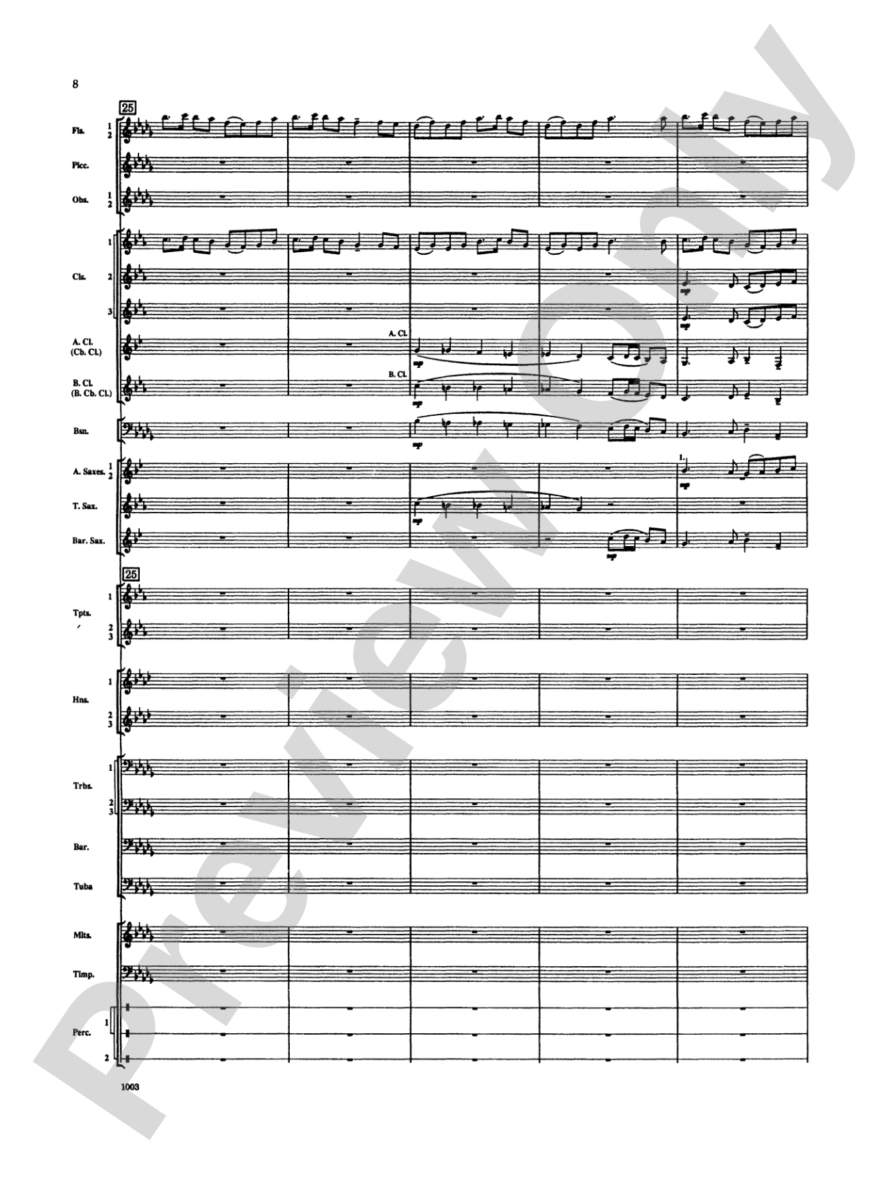 Spoon River Variations: Concert Band Conductor Score & Parts