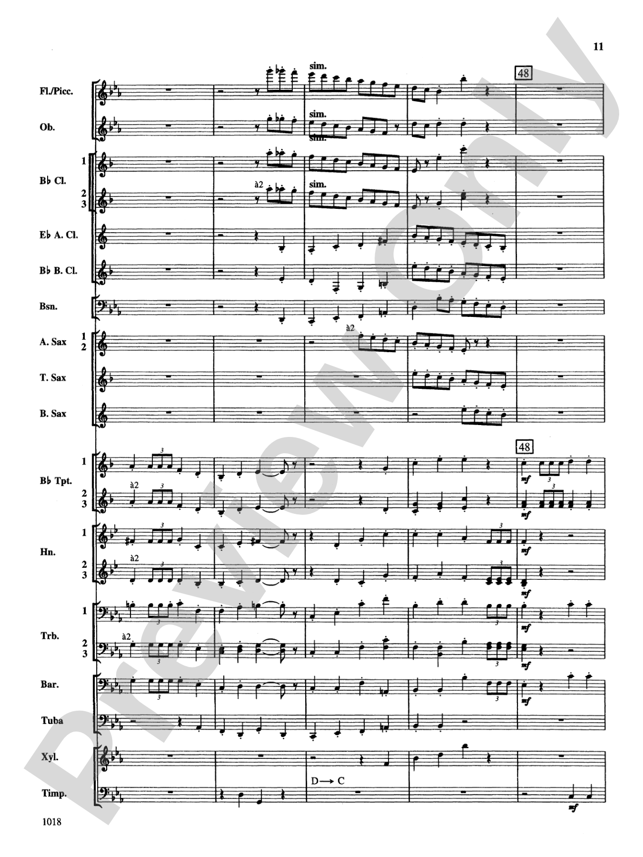 Fantasy on Themes from Tchaikovsky: Concert Band Conductor Score & Parts