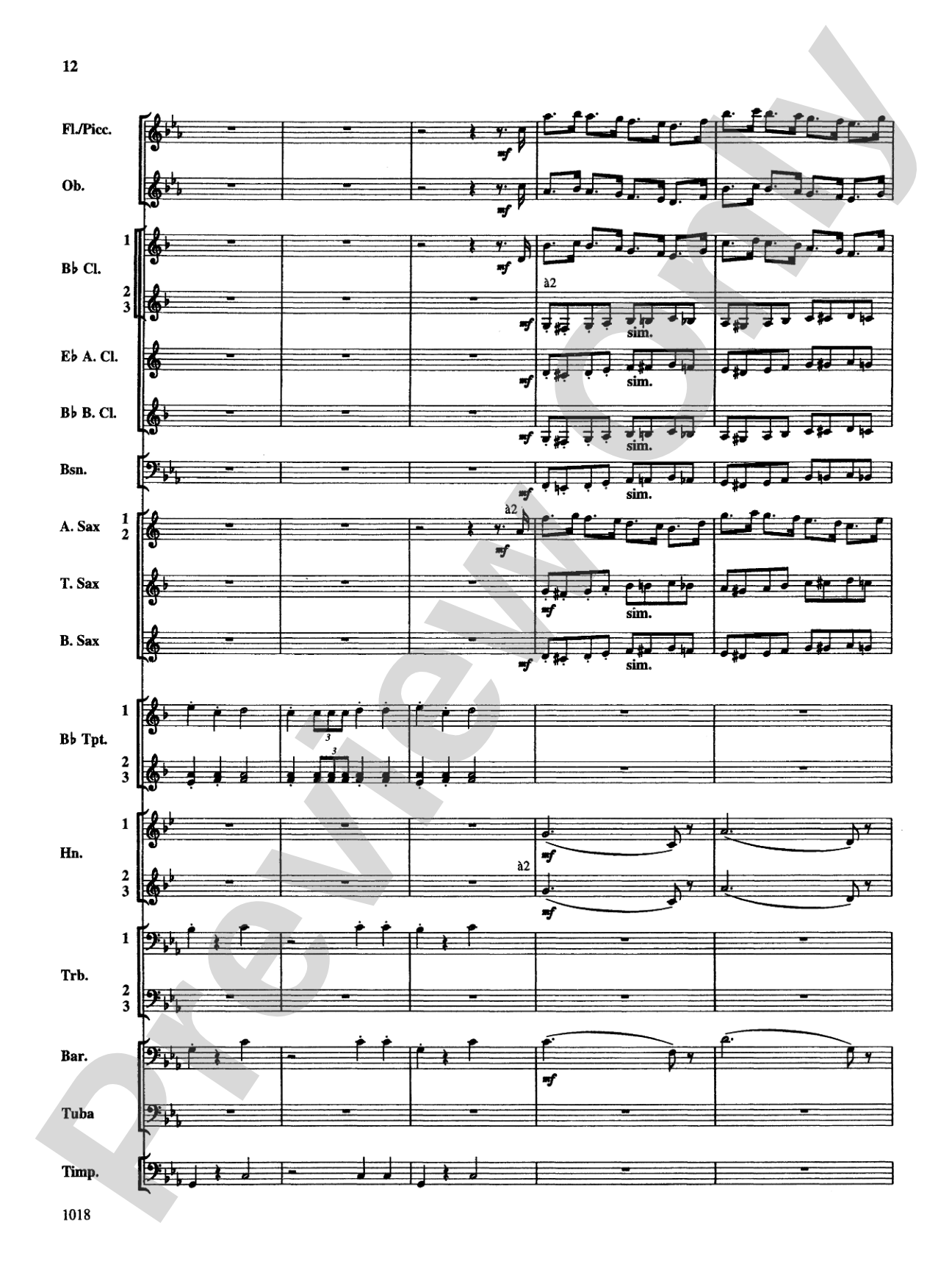 Fantasy on Themes from Tchaikovsky: Concert Band Conductor Score & Parts