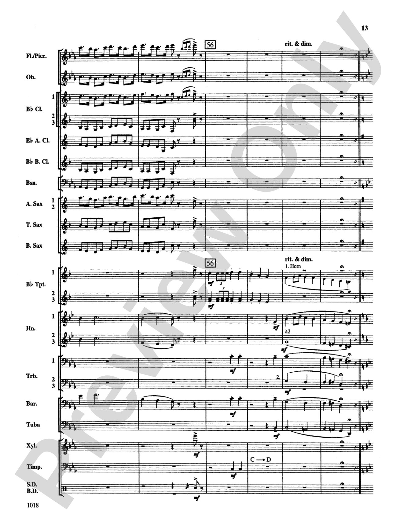 Fantasy on Themes from Tchaikovsky: Concert Band Conductor Score & Parts