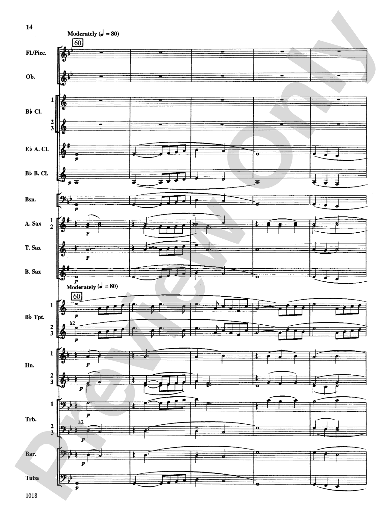Fantasy on Themes from Tchaikovsky: Concert Band Conductor Score & Parts