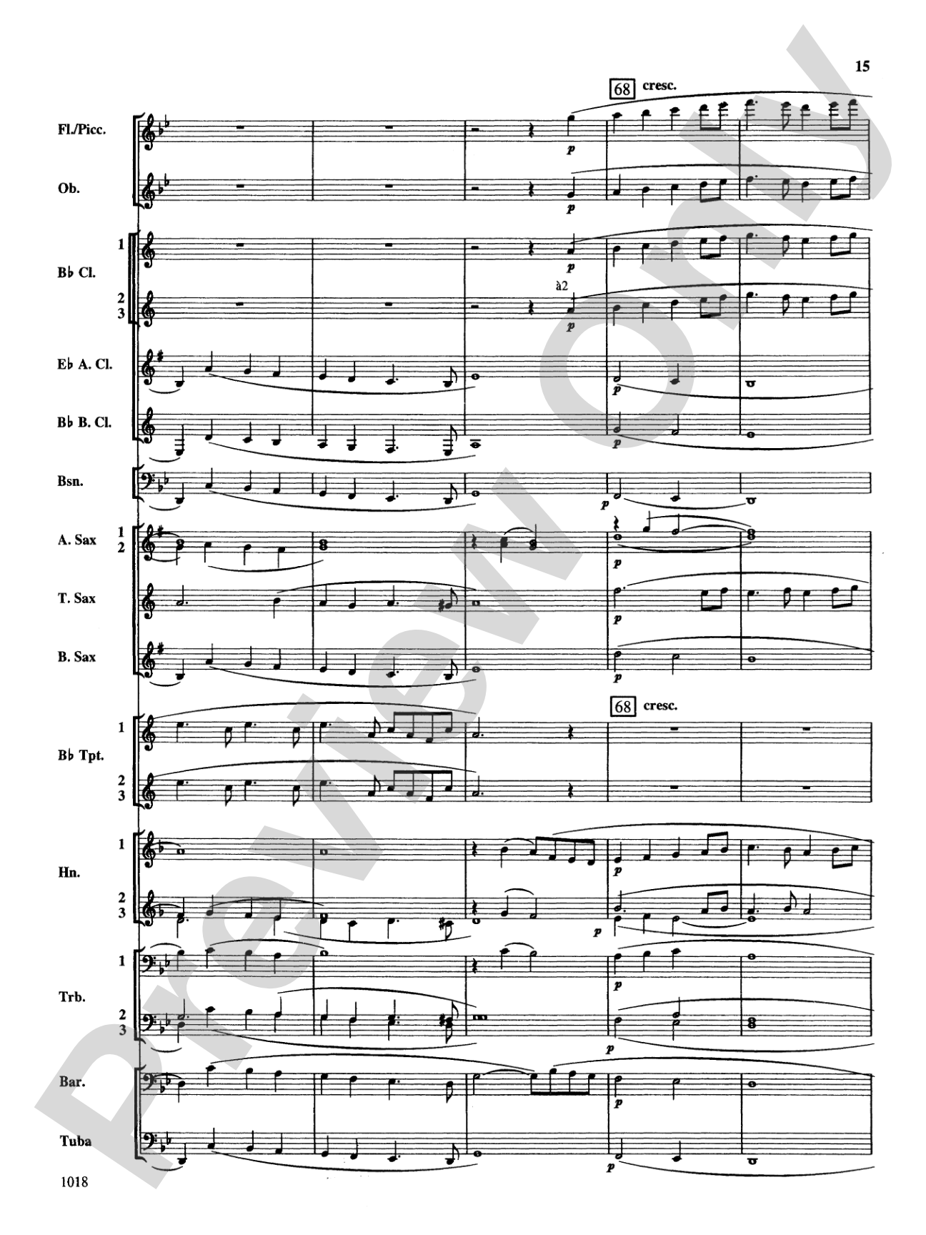 Fantasy on Themes from Tchaikovsky: Concert Band Conductor Score & Parts