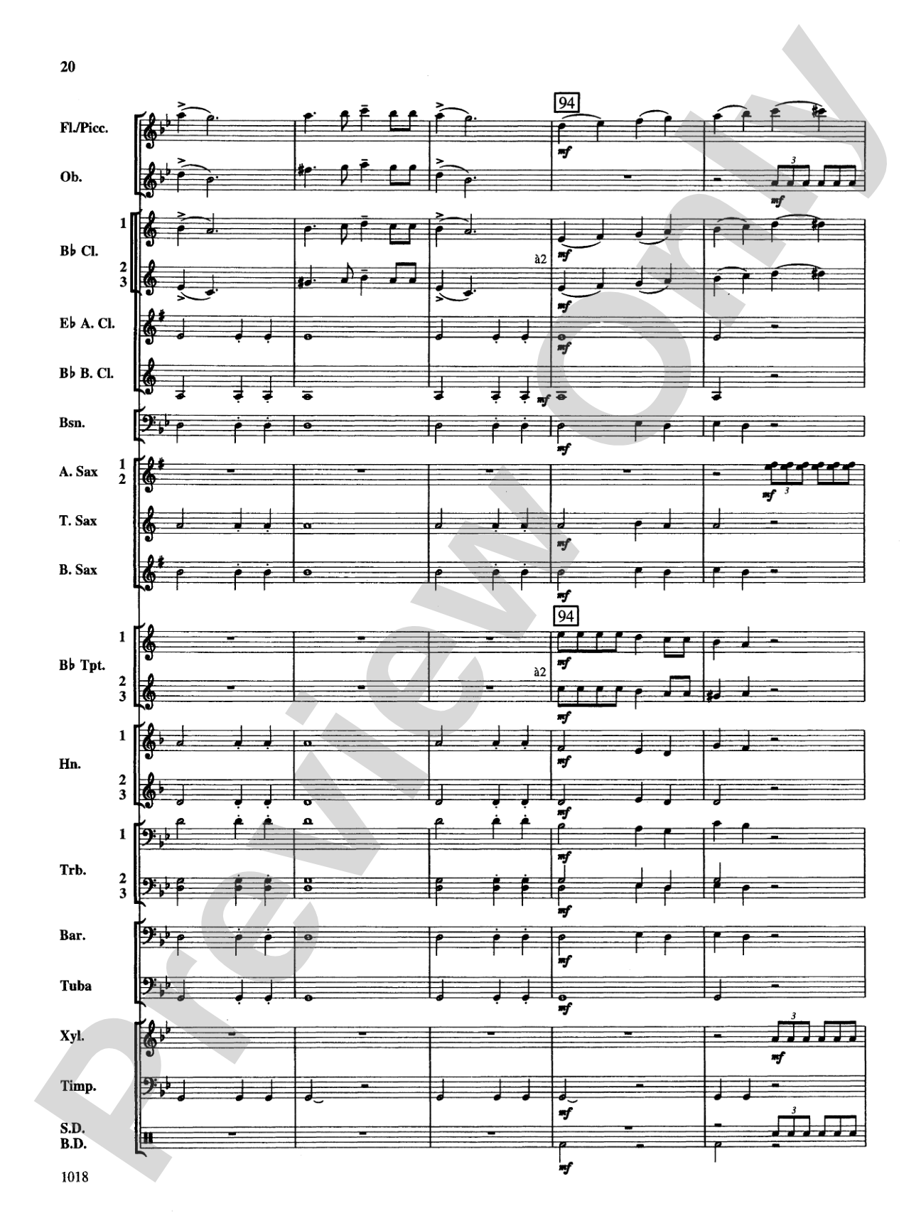 Fantasy on Themes from Tchaikovsky: Concert Band Conductor Score & Parts
