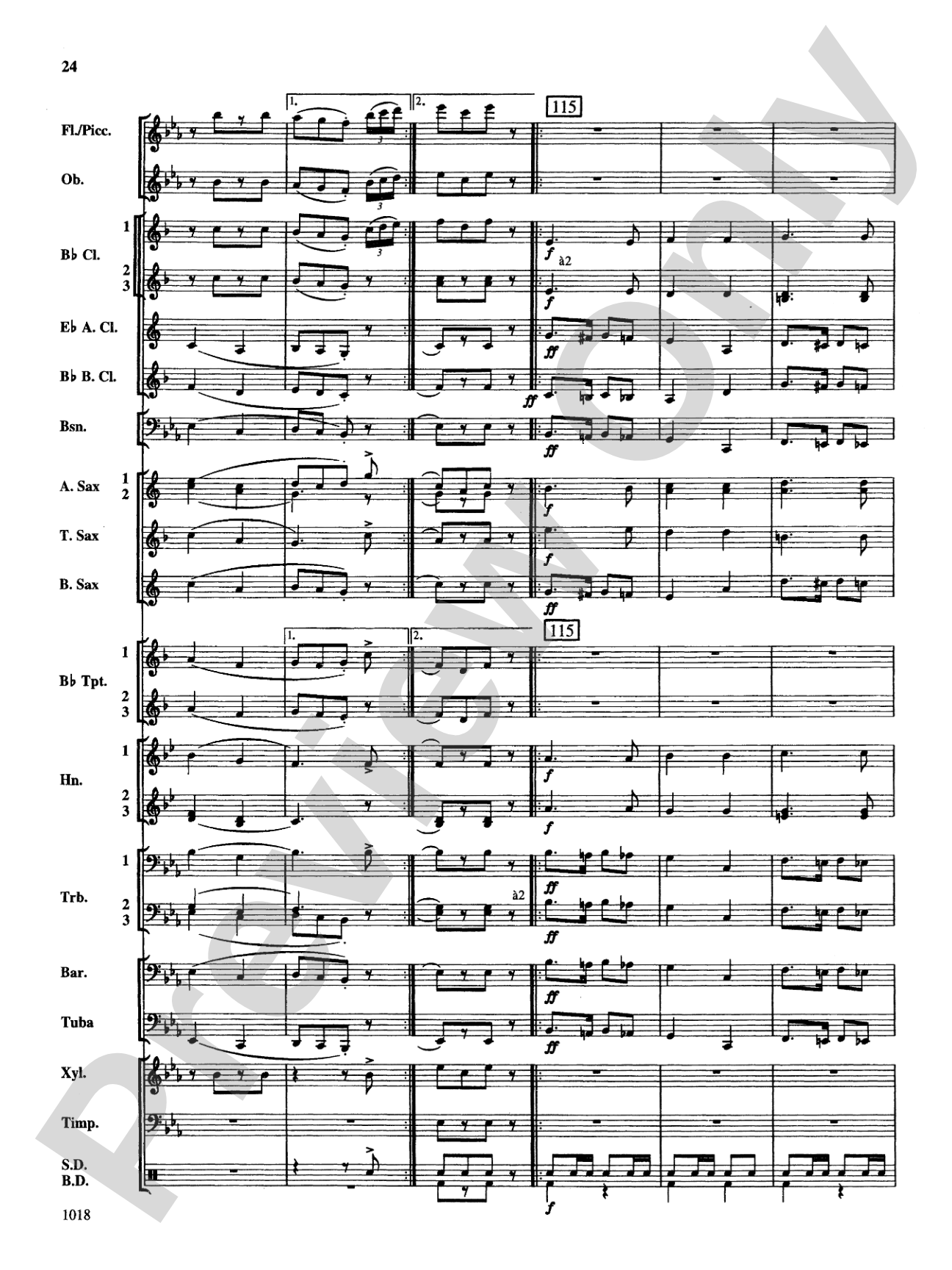 Fantasy on Themes from Tchaikovsky: Concert Band Conductor Score & Parts