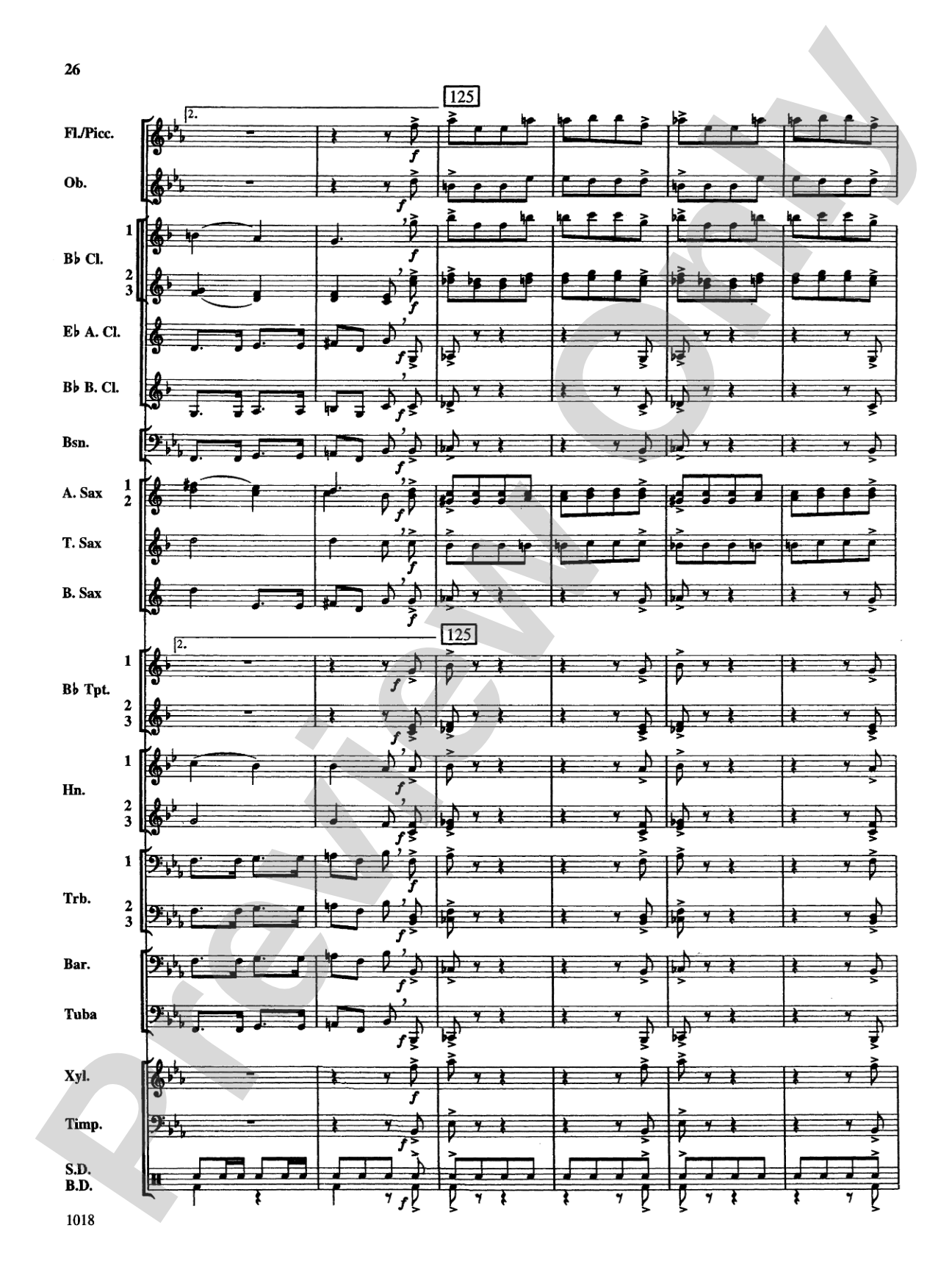Fantasy on Themes from Tchaikovsky: Concert Band Conductor Score & Parts
