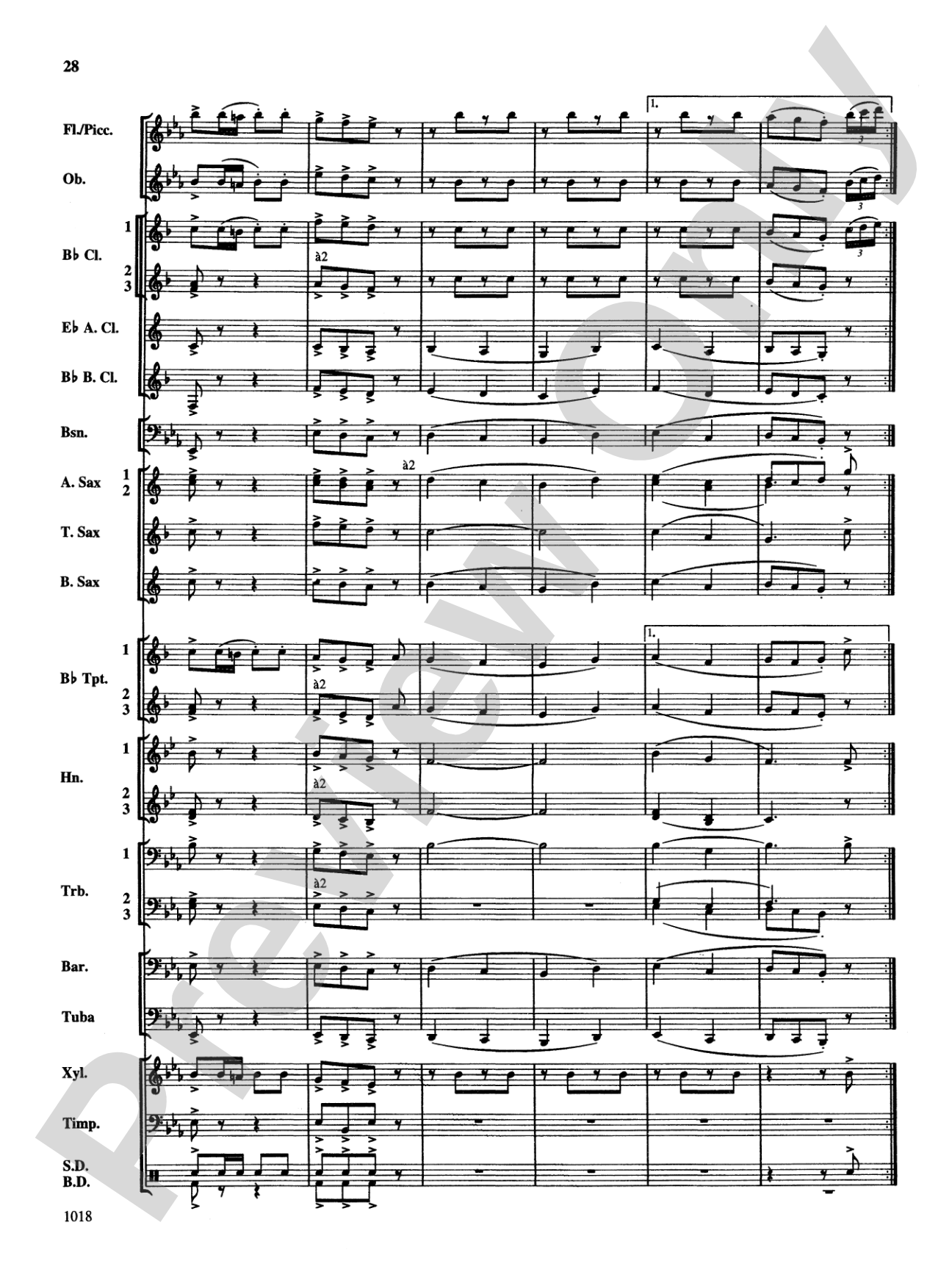Fantasy on Themes from Tchaikovsky: Concert Band Conductor Score & Parts
