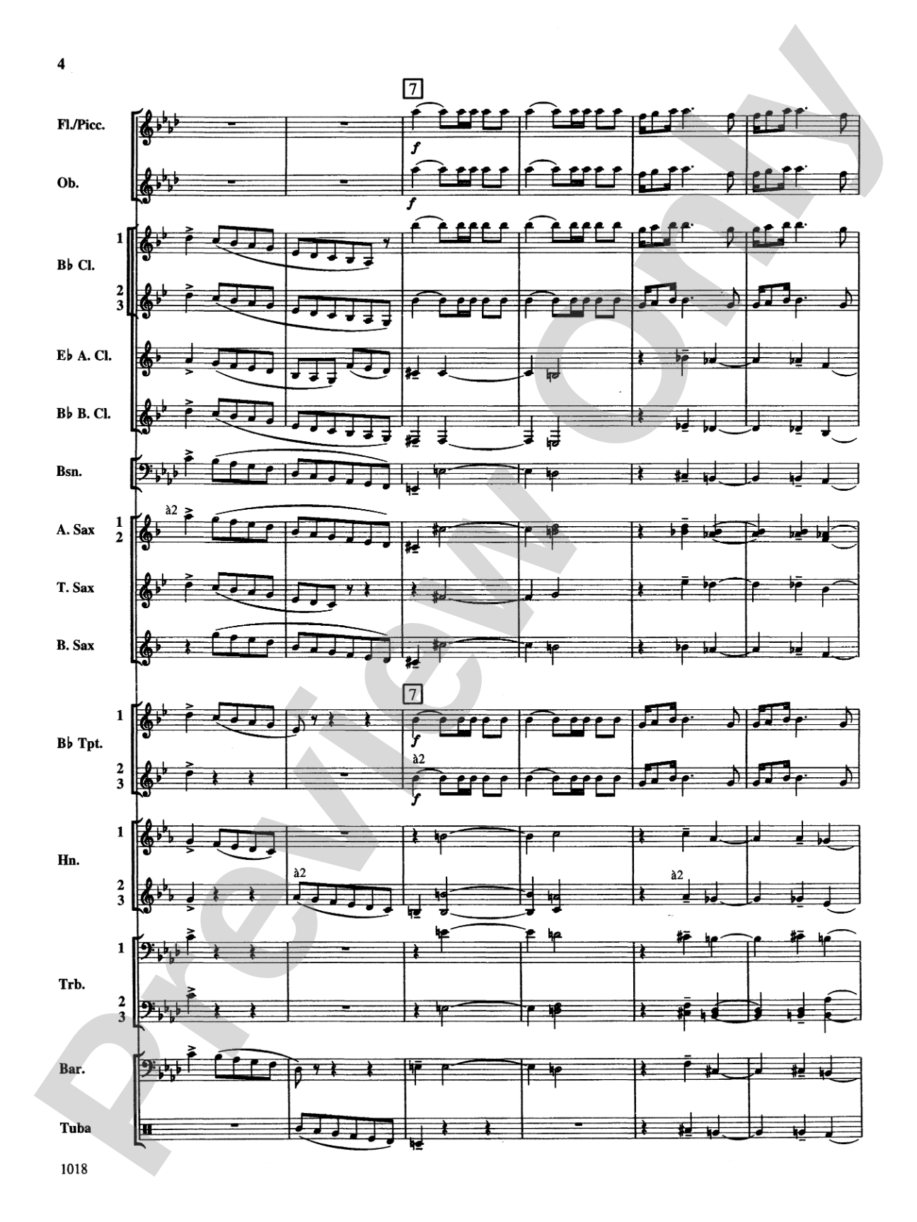 Fantasy on Themes from Tchaikovsky: Concert Band Conductor Score & Parts