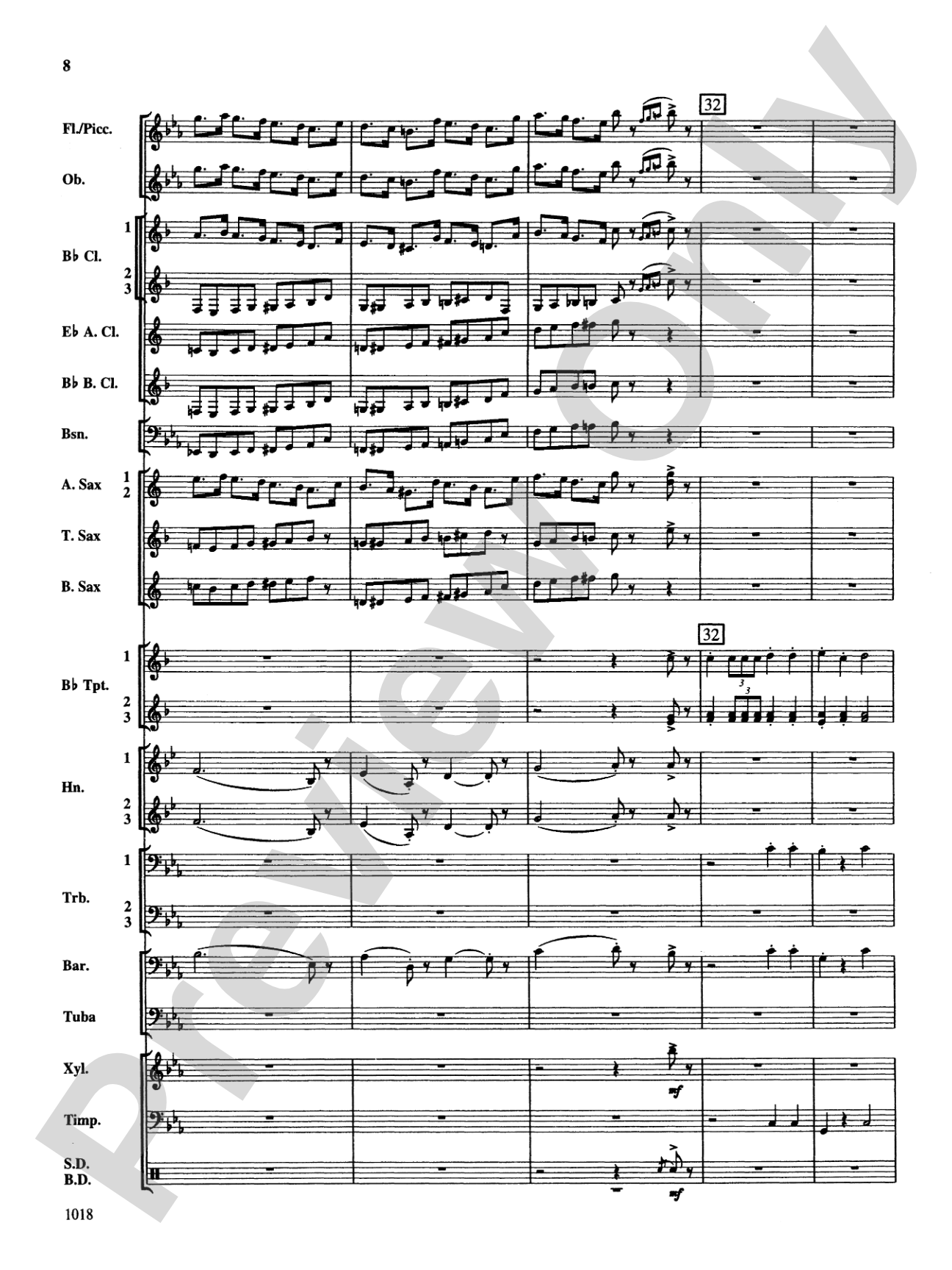 Fantasy on Themes from Tchaikovsky: Concert Band Conductor Score & Parts
