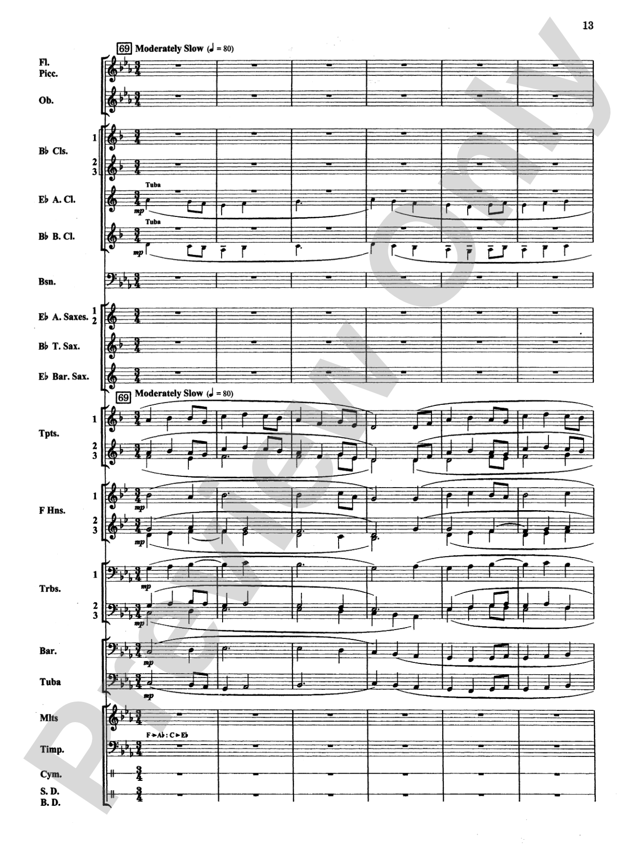 Fantasy on Nordic Themes: Concert Band Conductor Score & Parts