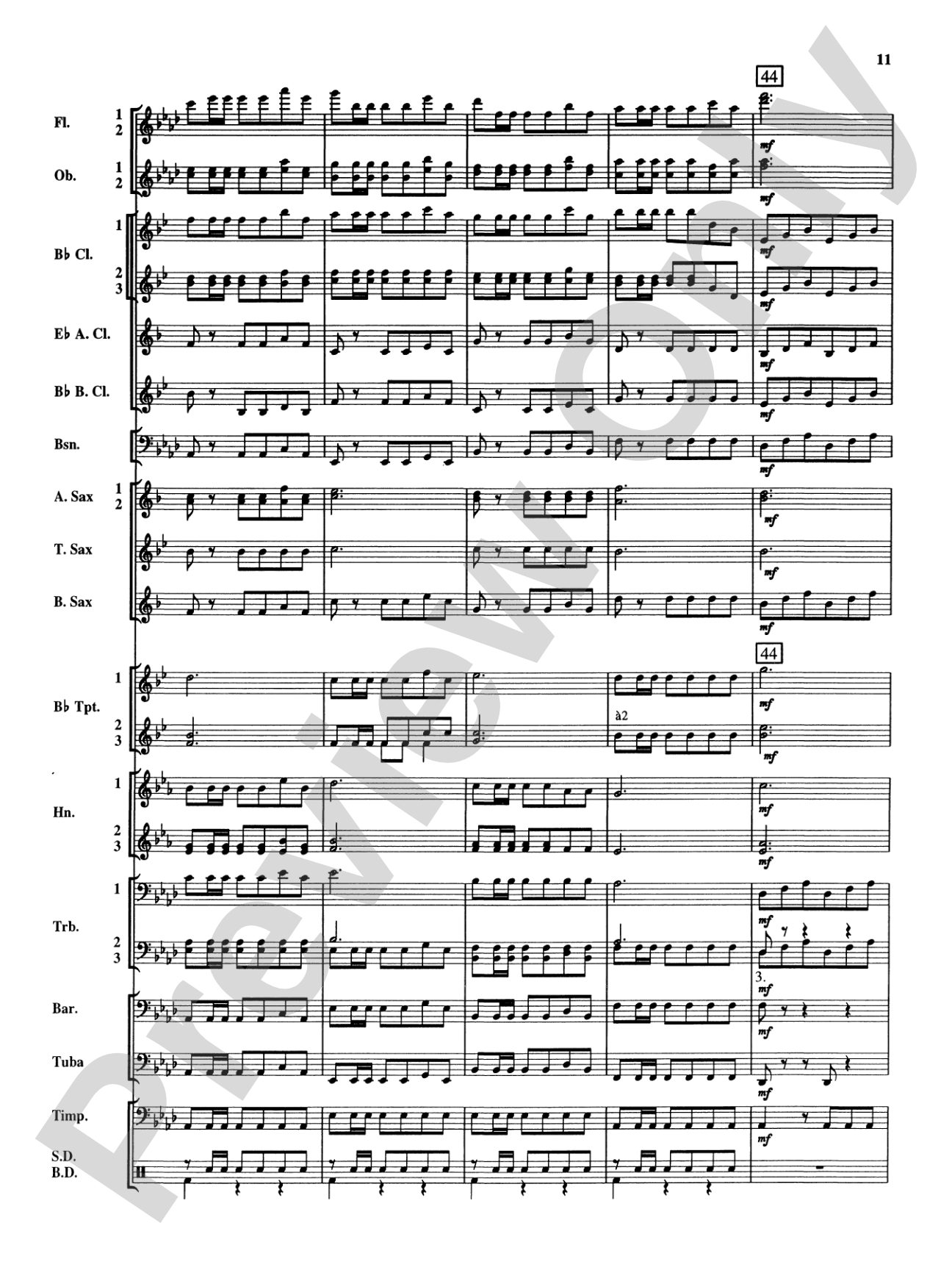 Royal Fireworks Music: Concert Band Conductor Score & Parts