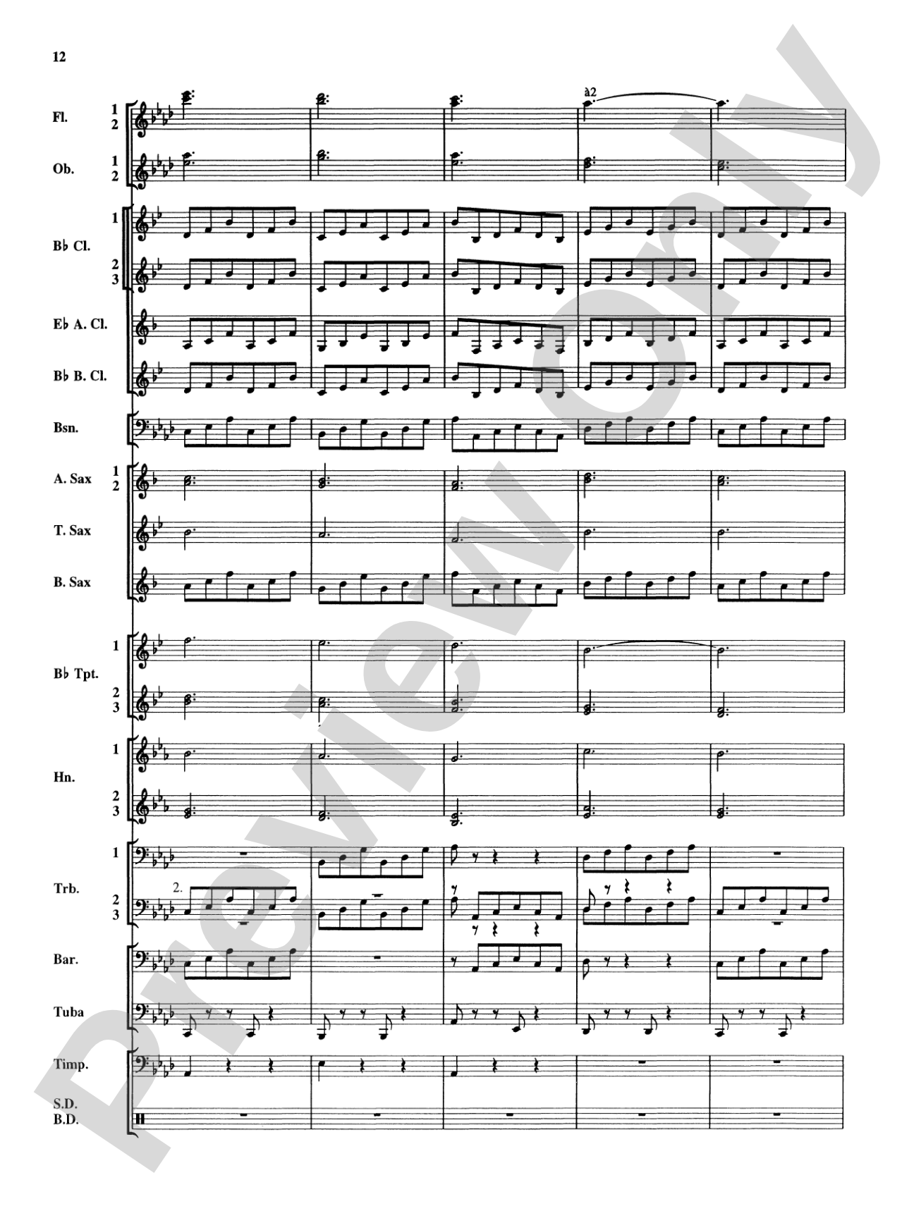 Royal Fireworks Music: Concert Band Conductor Score & Parts