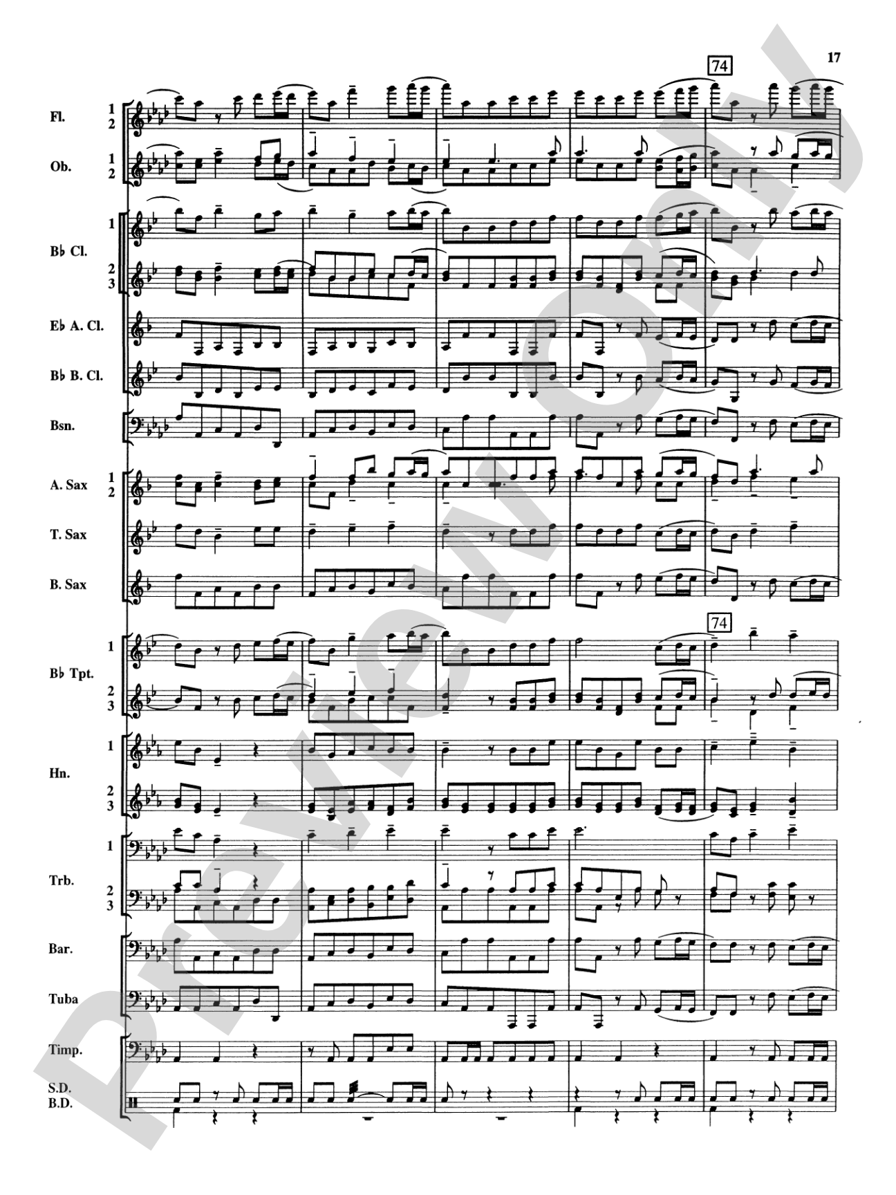 Royal Fireworks Music: Concert Band Conductor Score & Parts