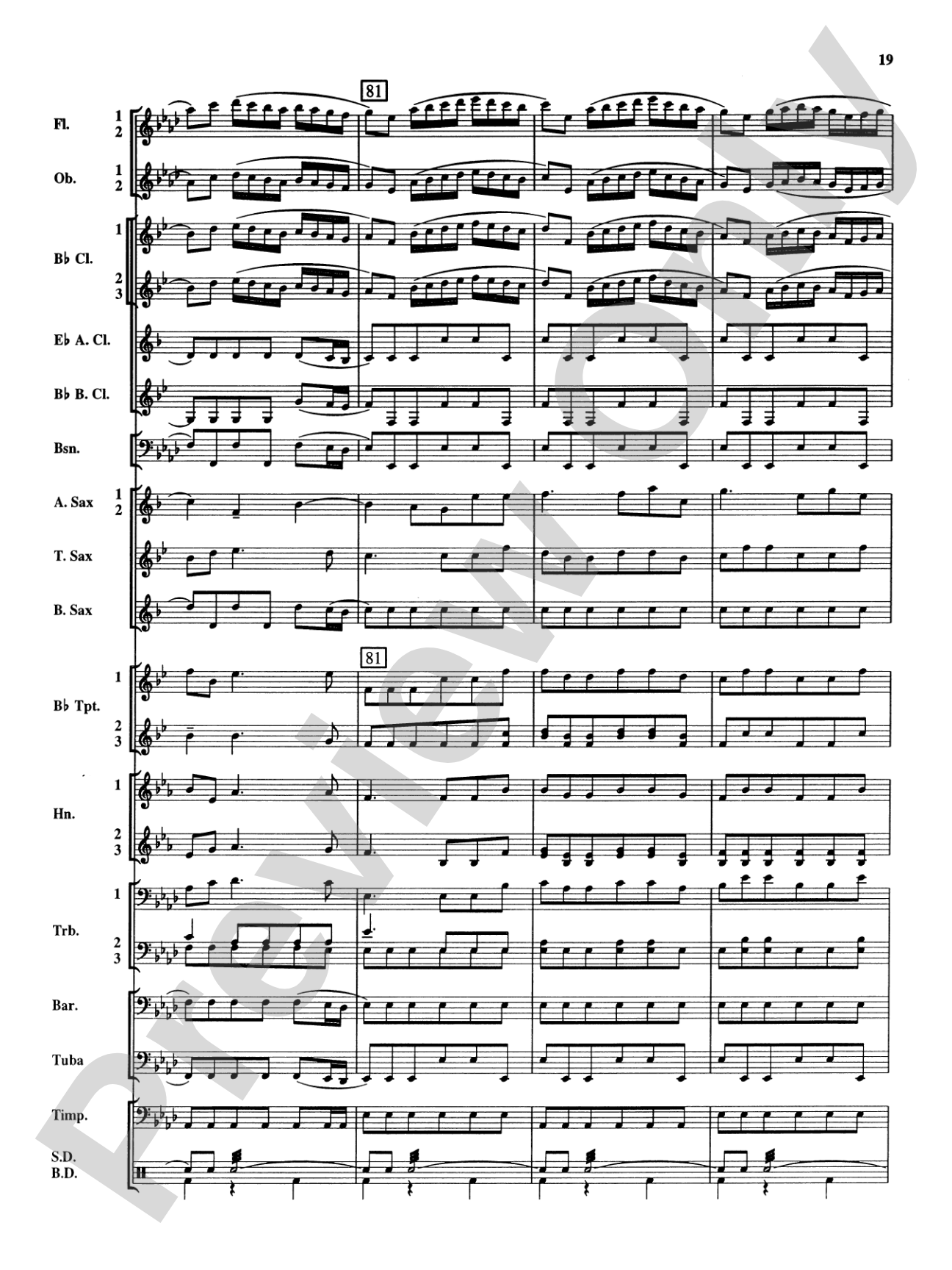 Royal Fireworks Music: Concert Band Conductor Score & Parts