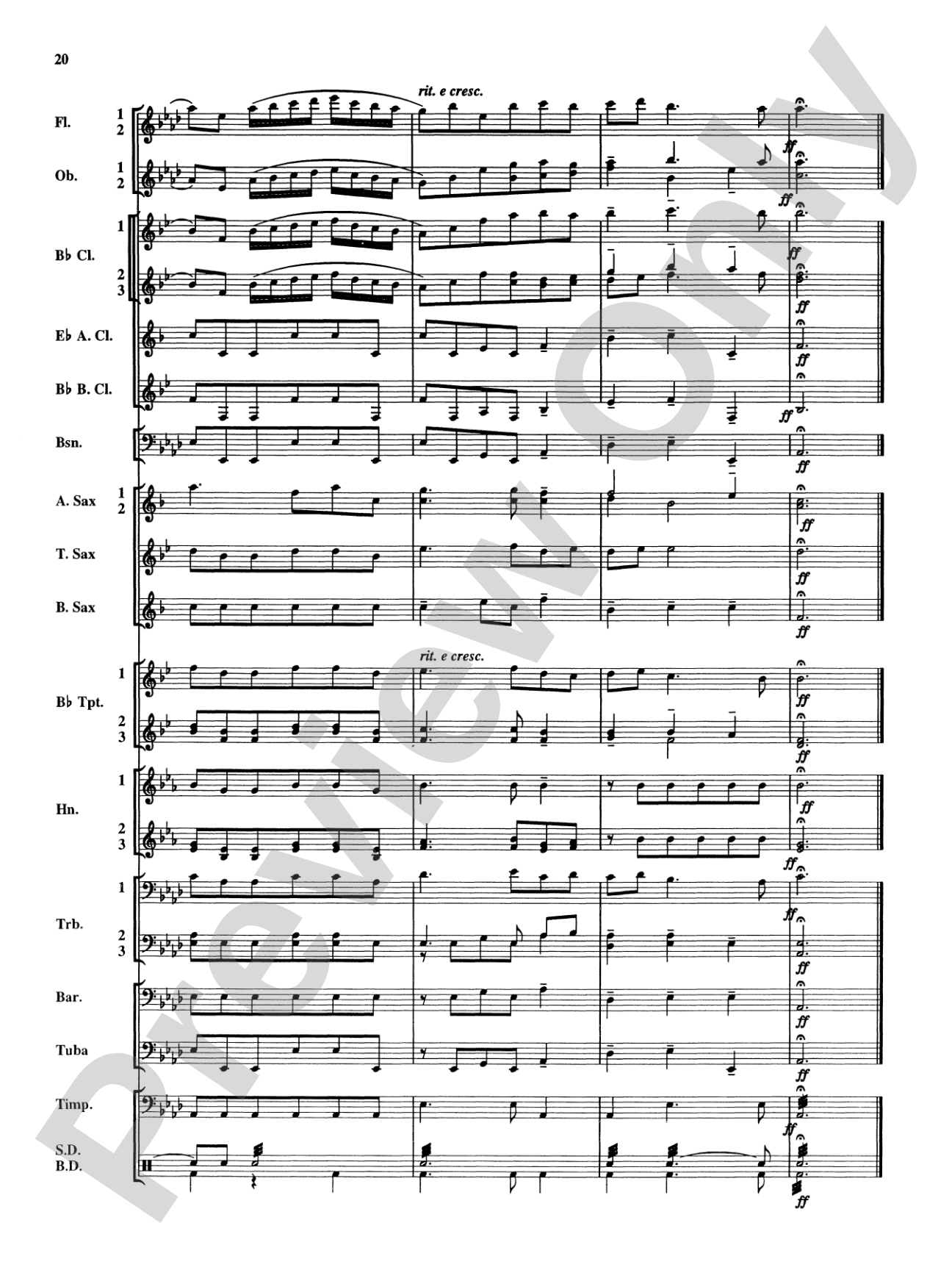 Royal Fireworks Music: Concert Band Conductor Score & Parts