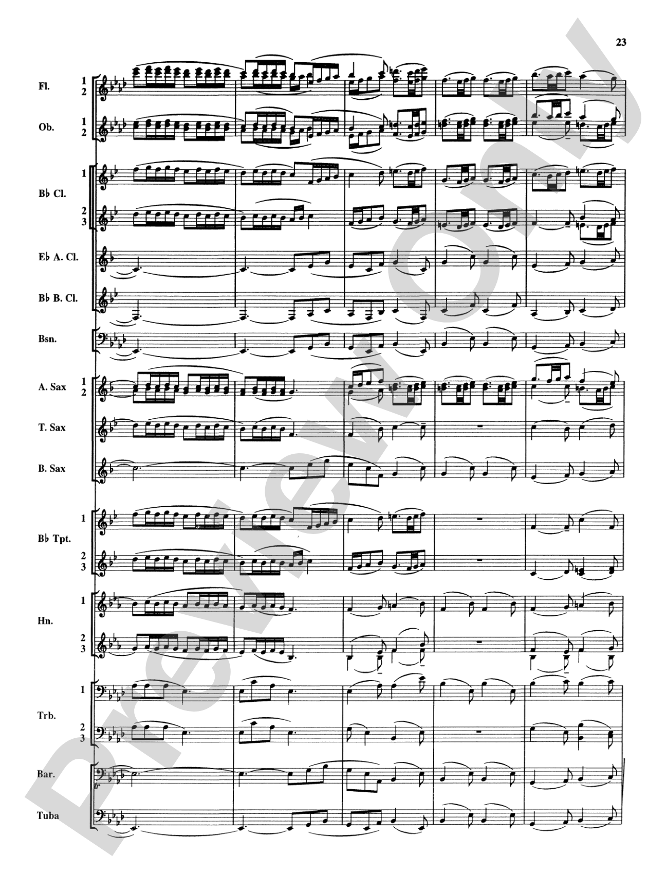 Royal Fireworks Music: Concert Band Conductor Score & Parts