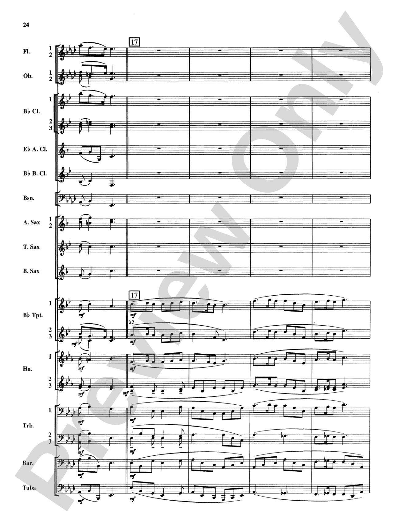 Royal Fireworks Music: Concert Band Conductor Score & Parts
