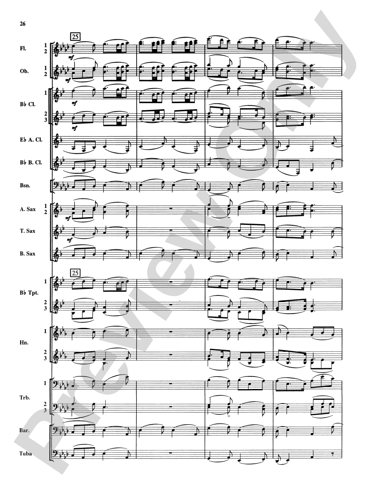 Royal Fireworks Music: Concert Band Conductor Score & Parts