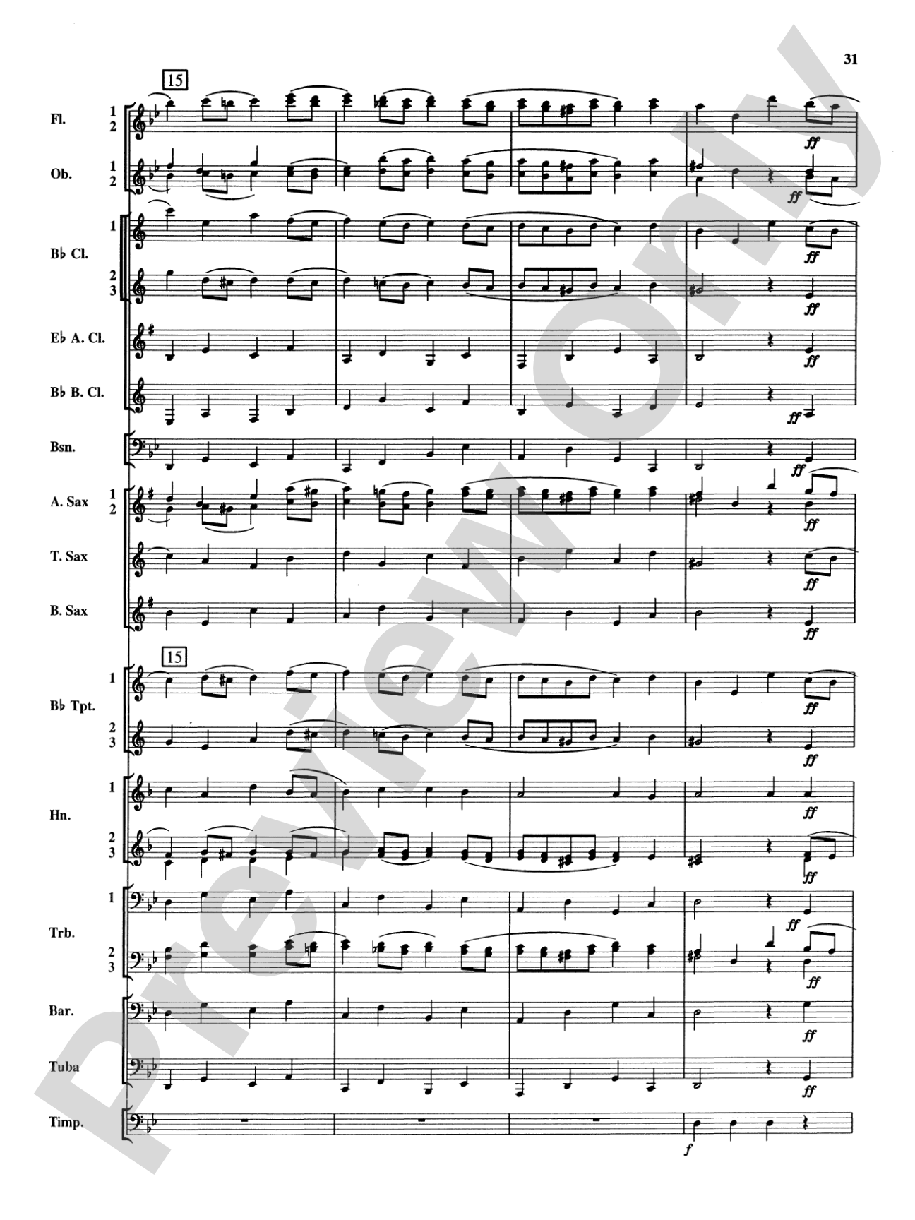 Royal Fireworks Music: Concert Band Conductor Score & Parts
