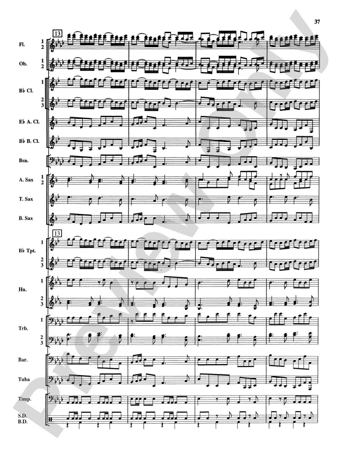 Royal Fireworks Music: Concert Band Conductor Score & Parts
