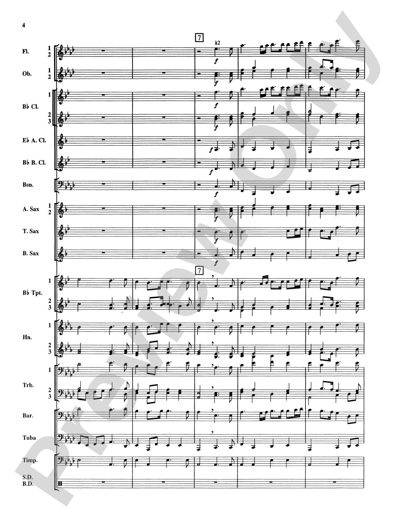 Royal Fireworks Music: Concert Band Conductor Score & Parts