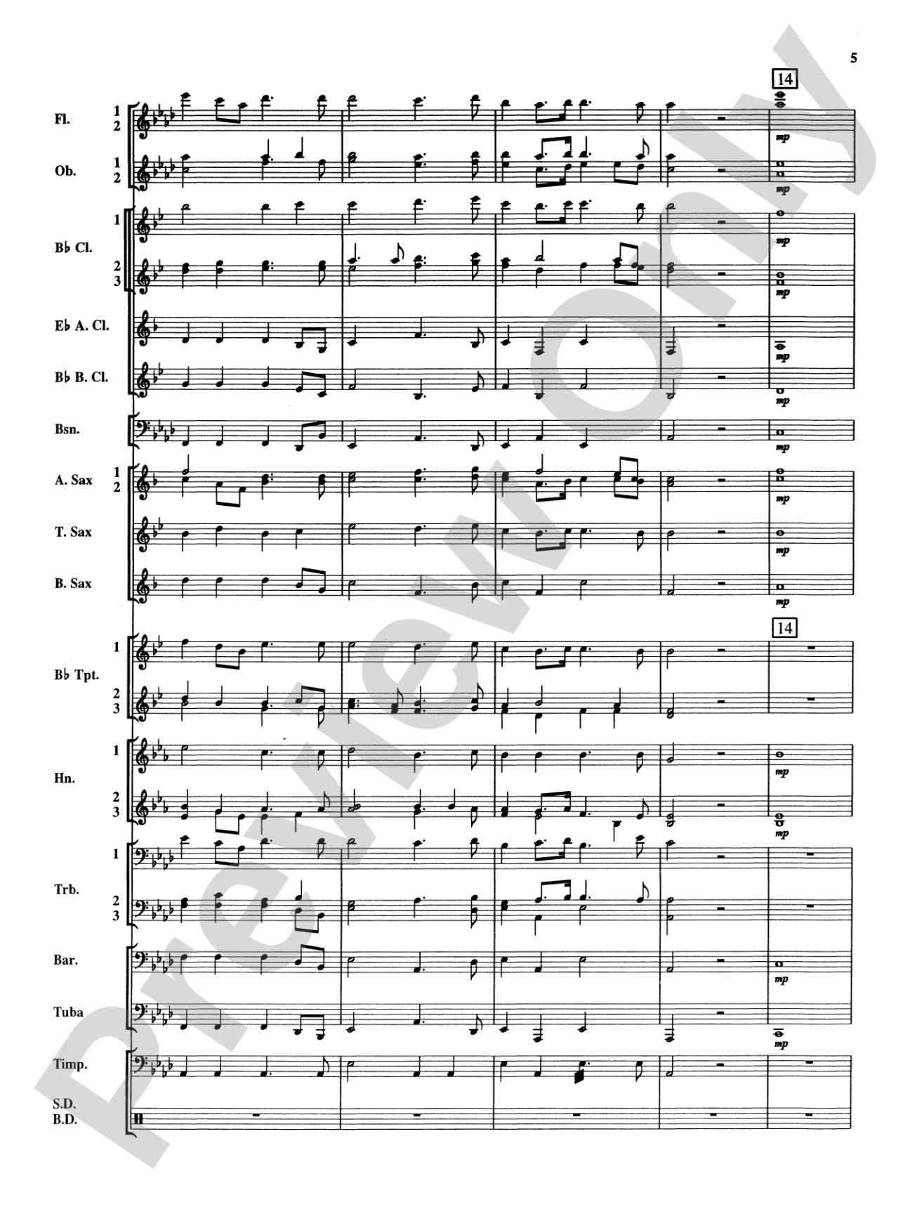 Royal Fireworks Music: Concert Band Conductor Score & Parts