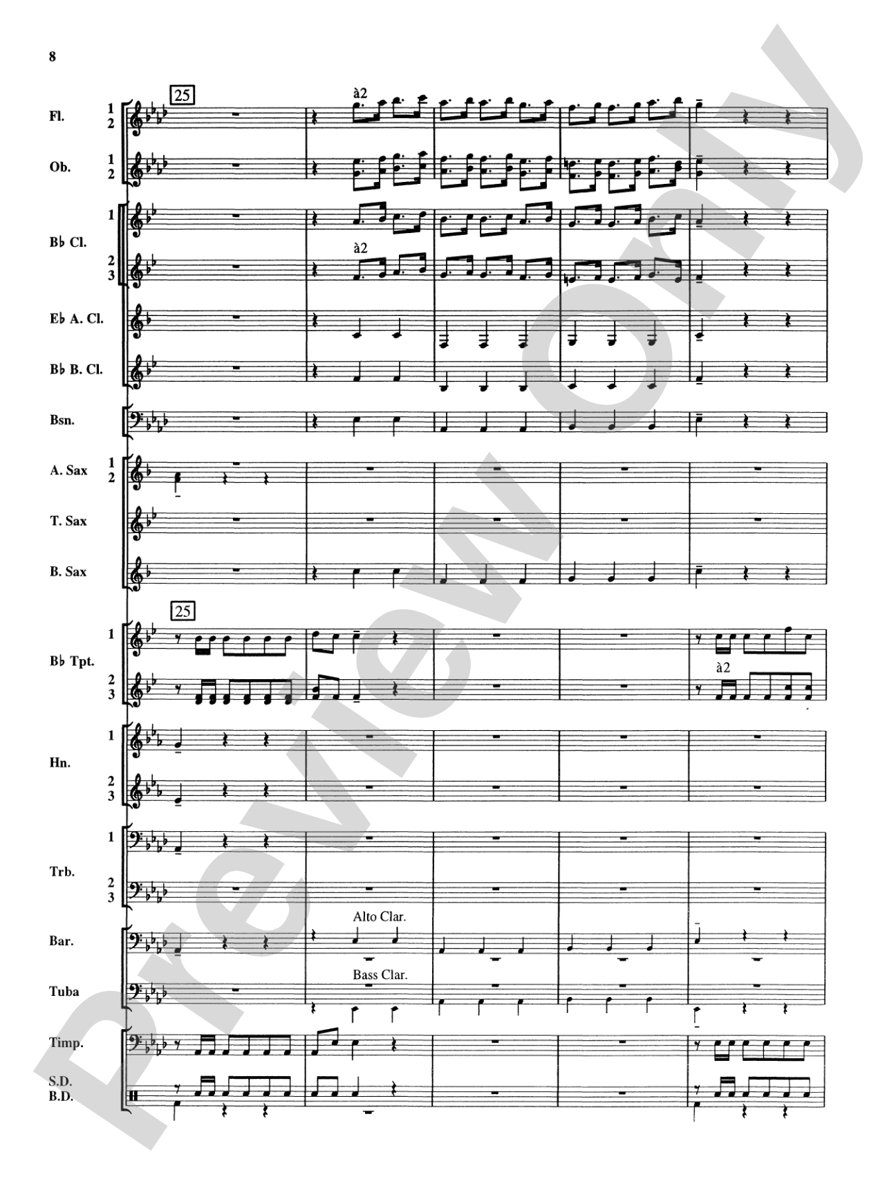 Royal Fireworks Music: Concert Band Conductor Score & Parts